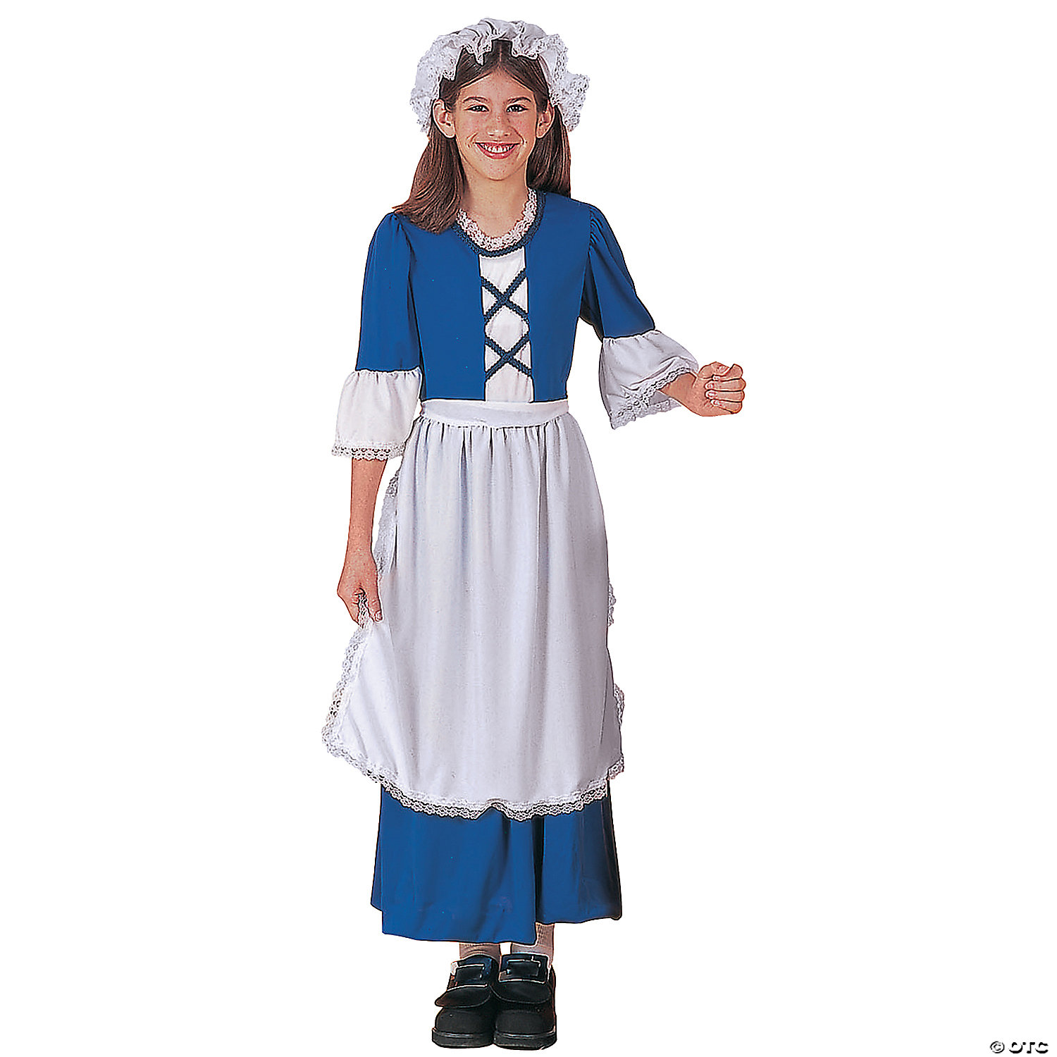 GIRL'S COLONIAL-LG - HALLOWEEN