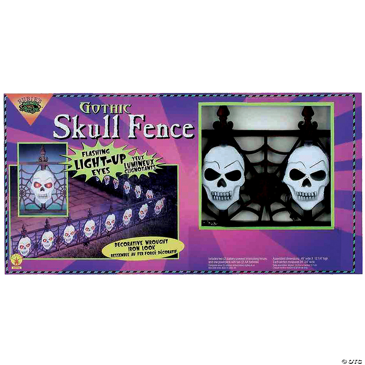 GOTHIC SKULL FENCE FM58468 - HALLOWEEN