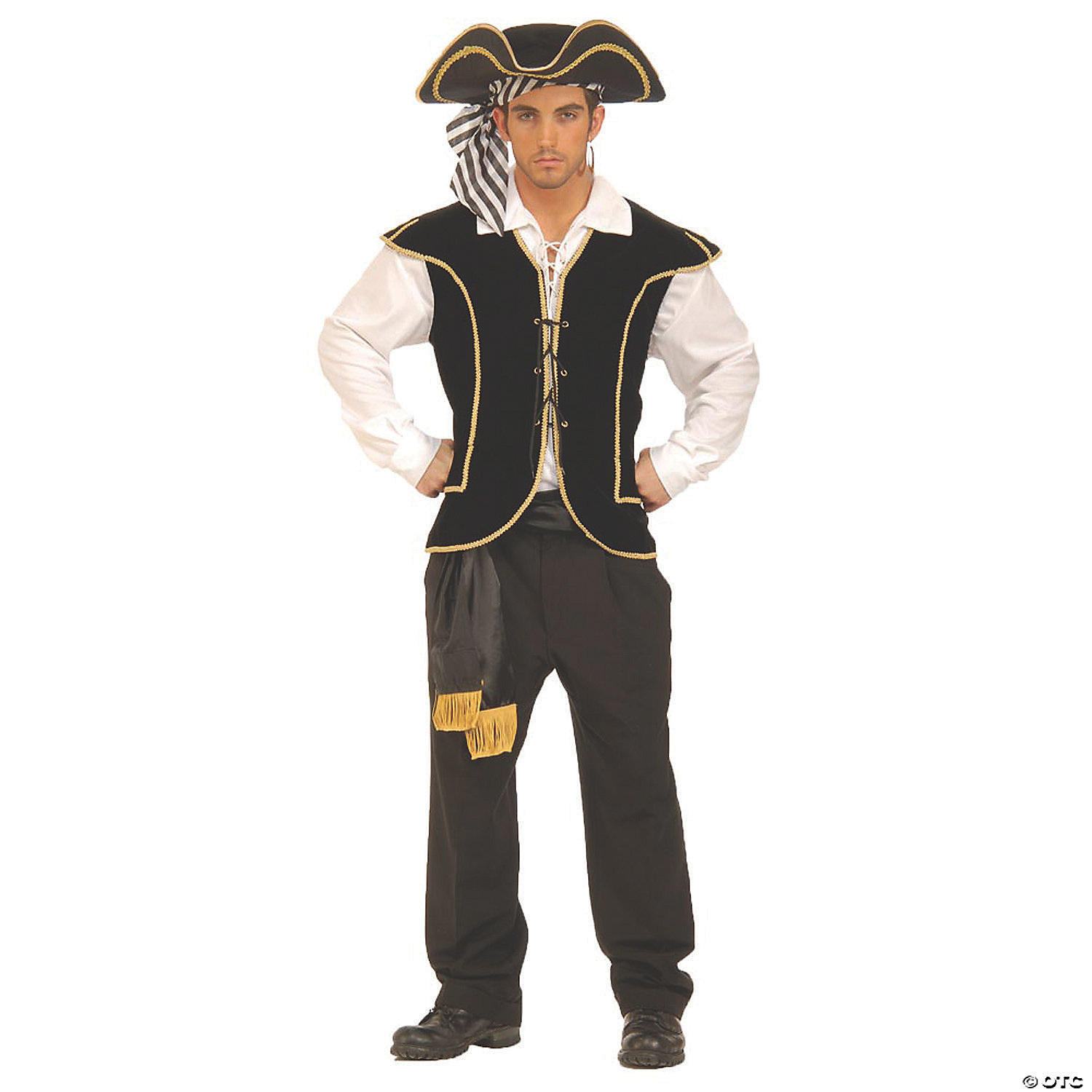 PIRATE VEST MALE - HALLOWEEN