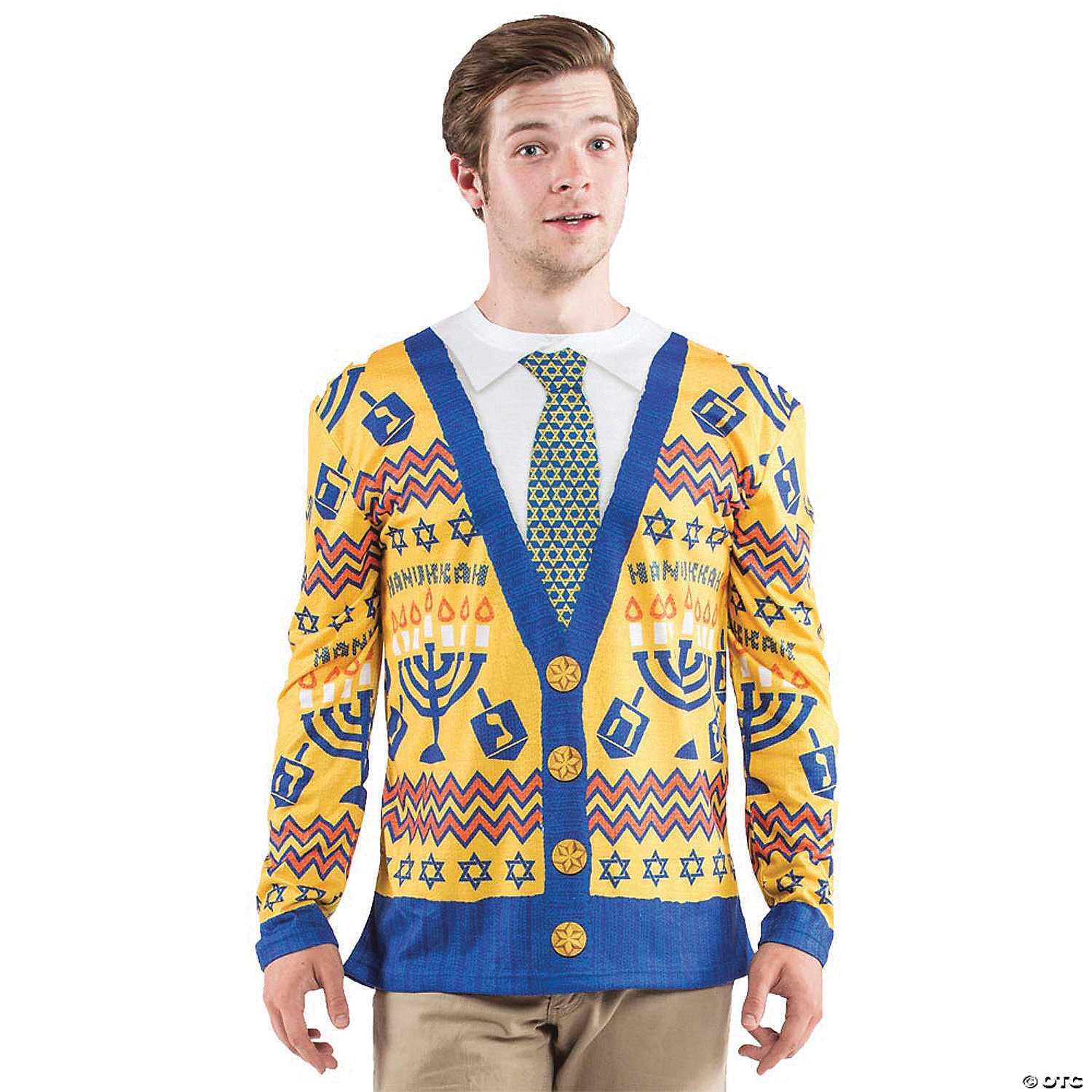 UGLY HANUKKAH SWEATER XLARGE - CHRISTMAS