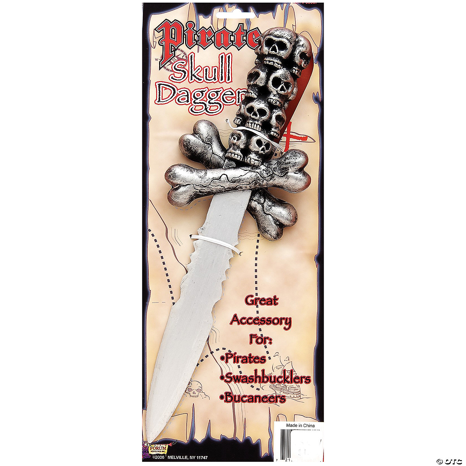 PIRATE SKULL DAGGER - HALLOWEEN