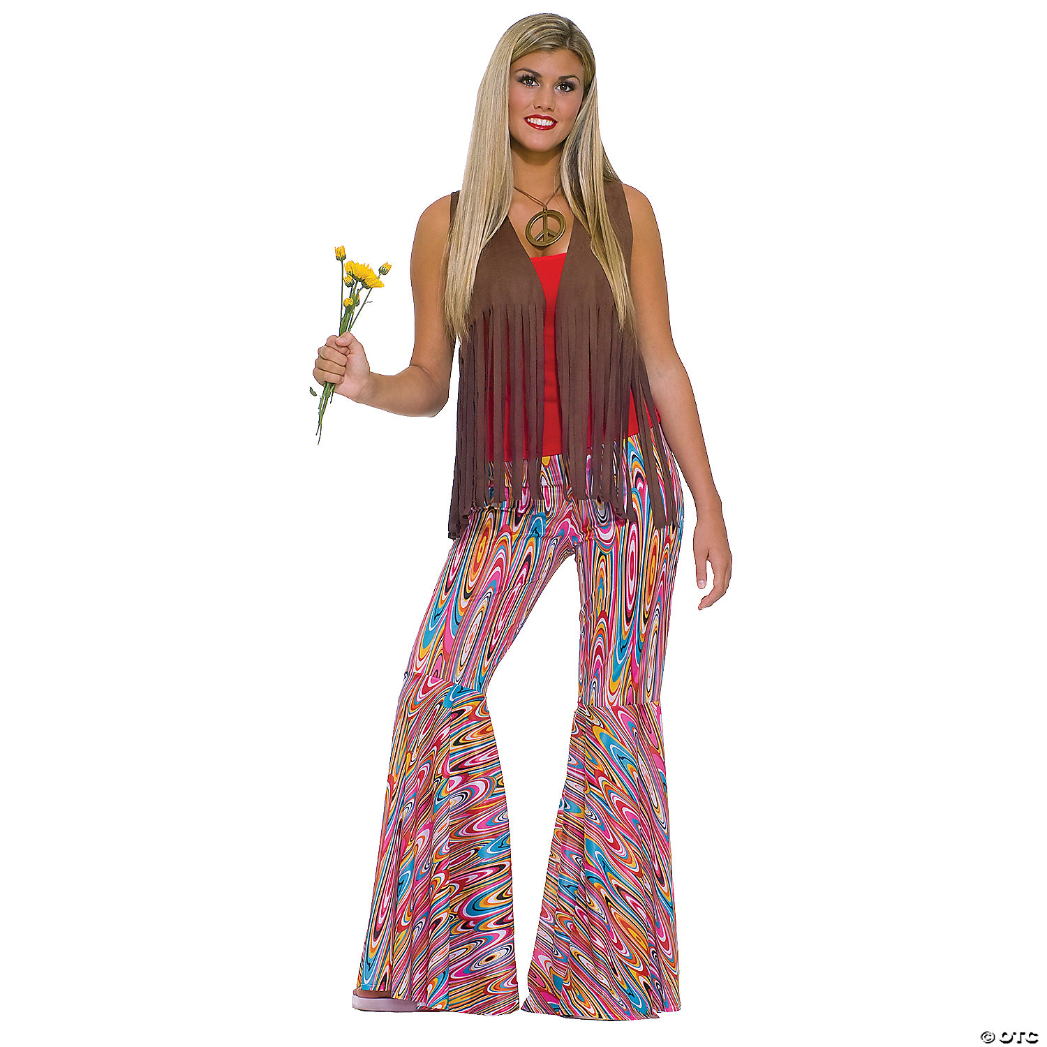 WOMEN'S BELL BOTTOM PANTS FM61660 - HALLOWEEN