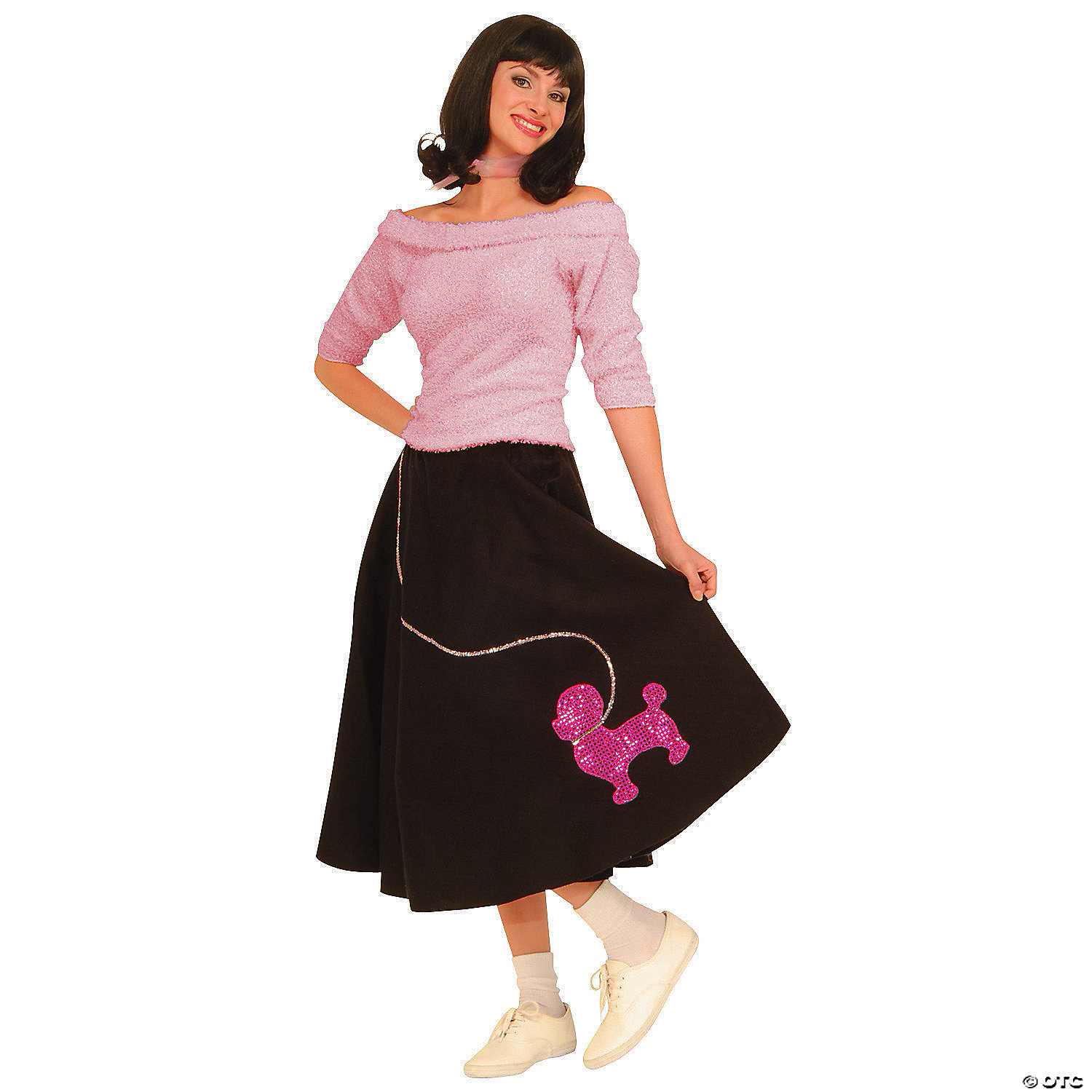 SOCK HOP TOP PINK - HALLOWEEN