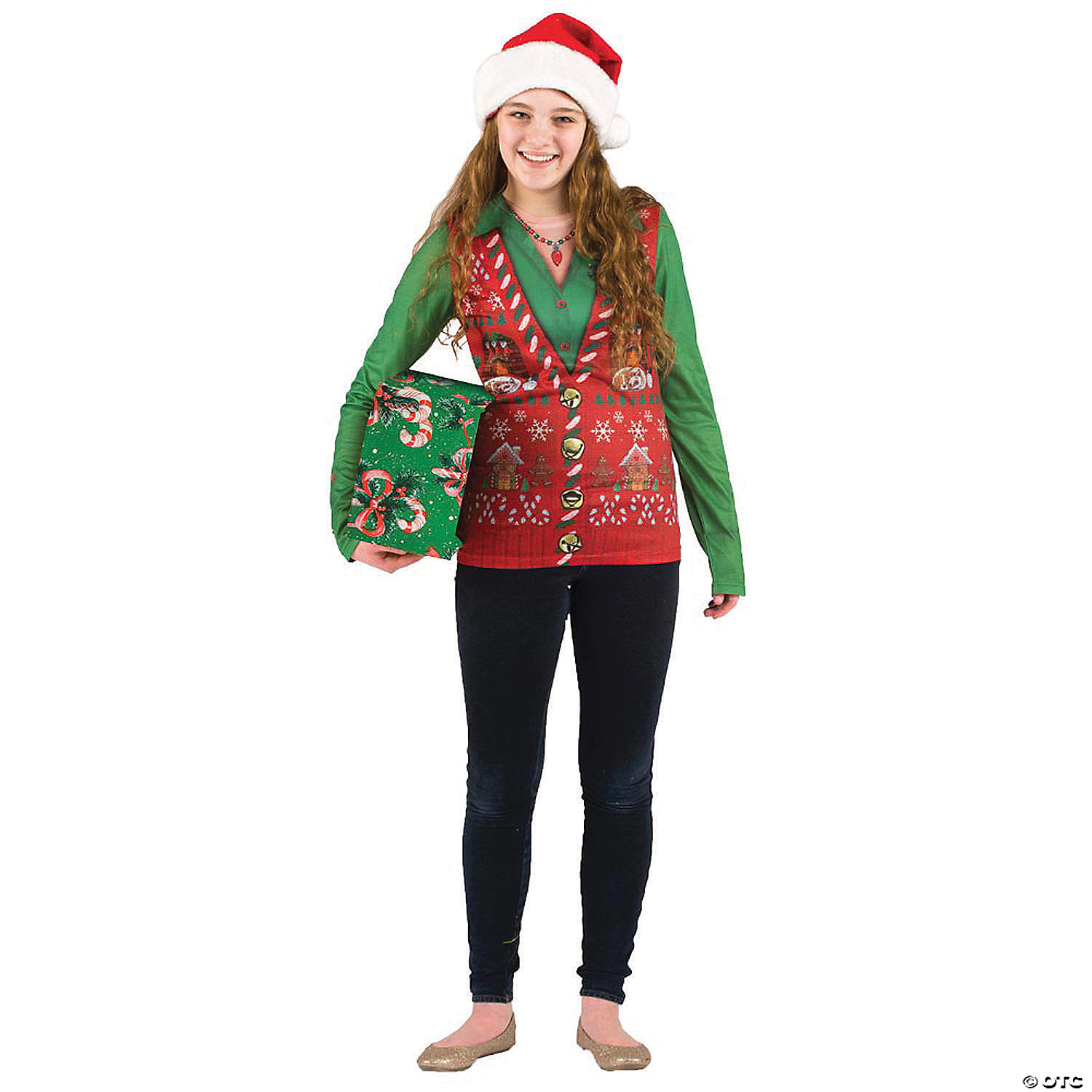 LADIES UGLY CHRISTMAS VEST XL - CHRISTMAS