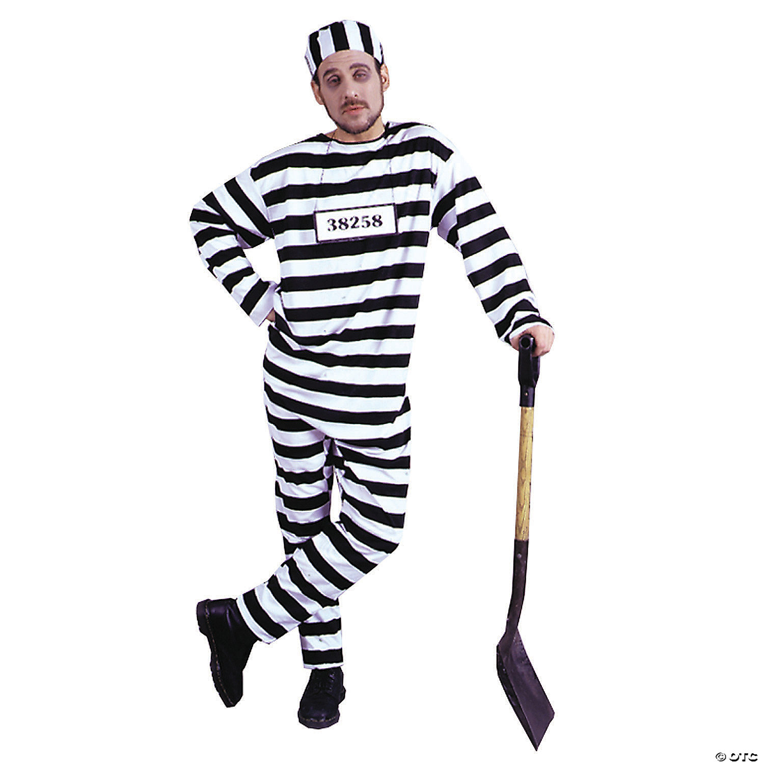 CONVICT COSTUME XLARGE - HALLOWEEN