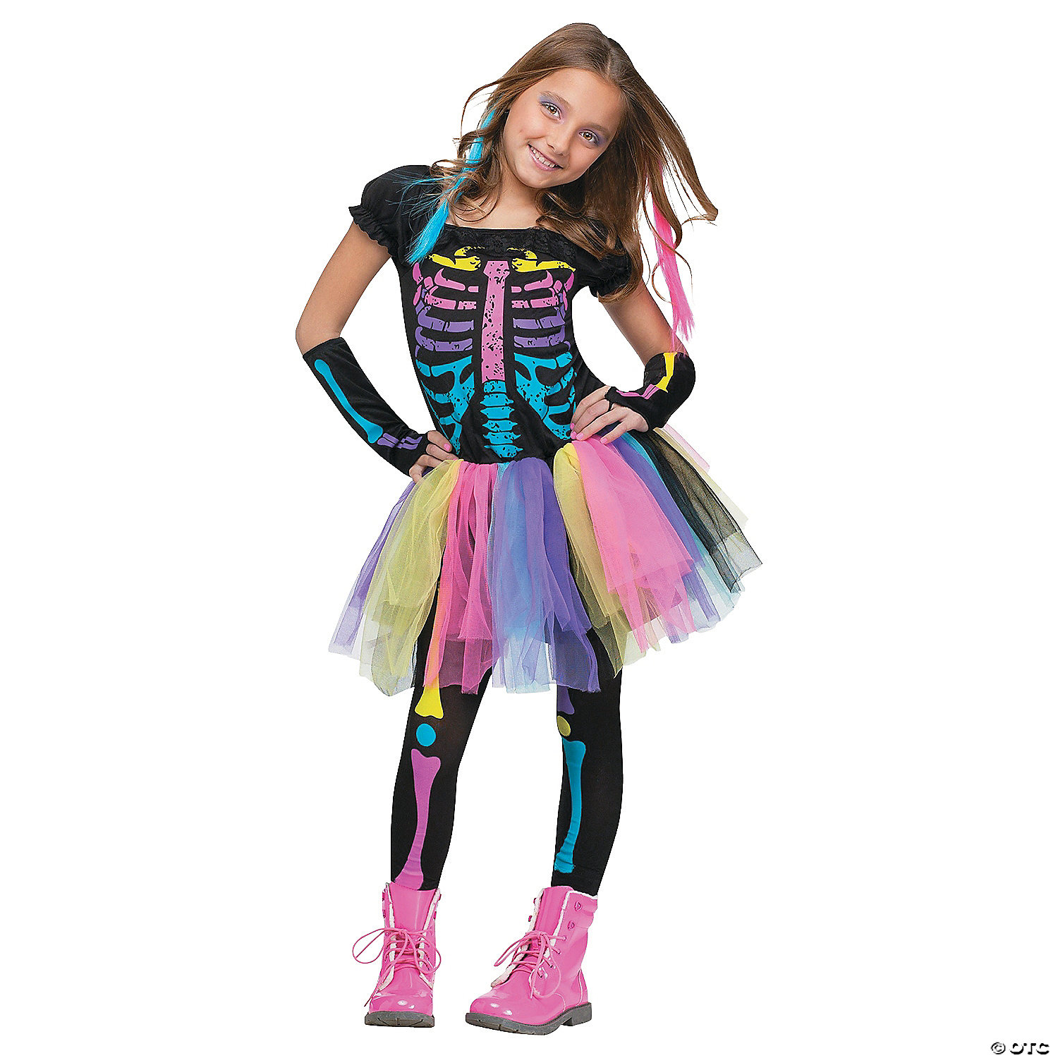 FUNKY PUNKY BONES CHLD LG 12-1 - HALLOWEEN