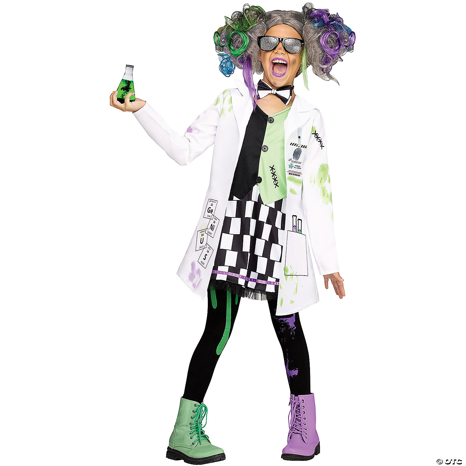 GIRL'S MAD SCIENTIST-LG - HALLOWEEN