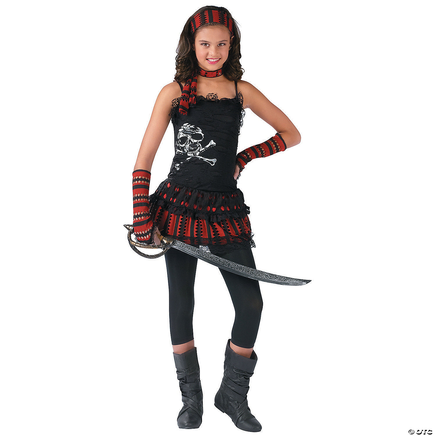 PIRATE SKULL ROCKER CHILD 4-6 - HALLOWEEN