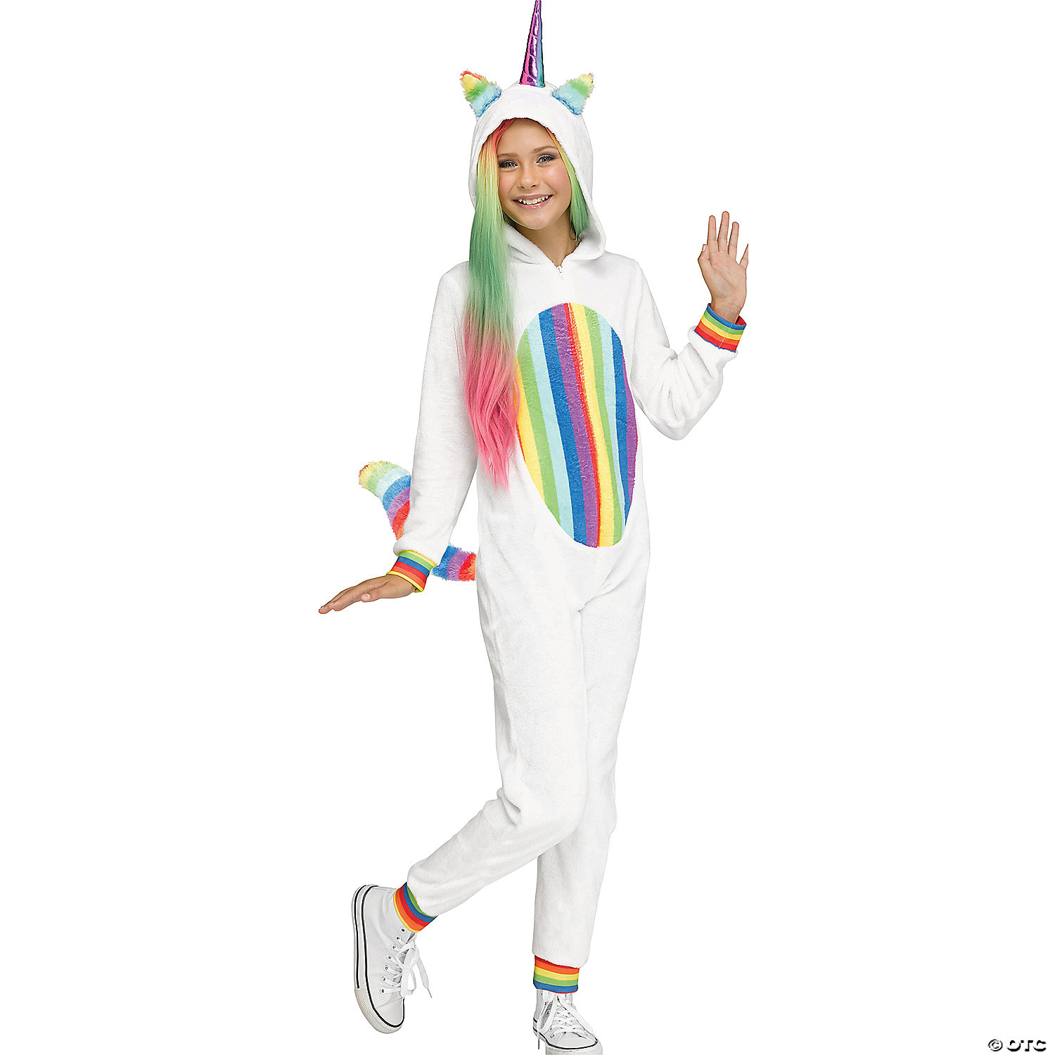 CHILD'S RAINBOW UNICORN-LG - HALLOWEEN