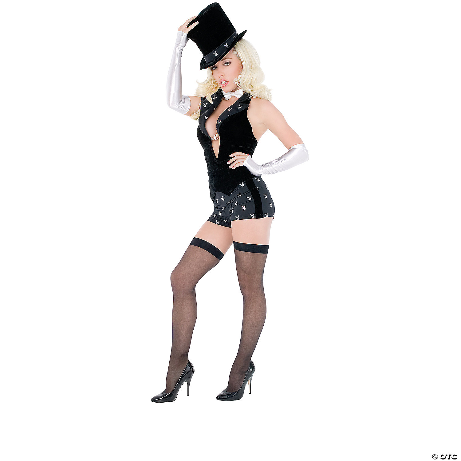 WOMEN'S PLAYBOY MAGICIAN COSTUME-SM - HALLOWEEN