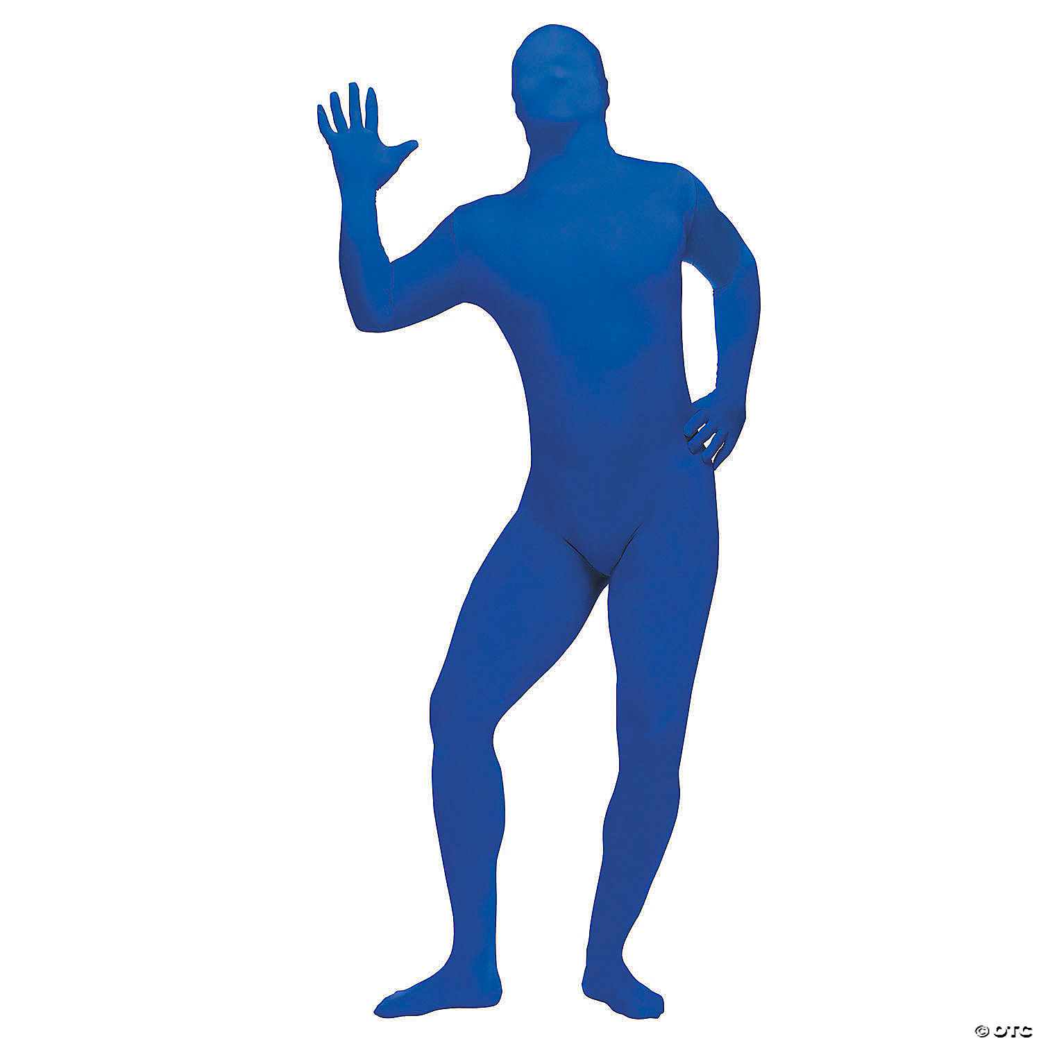 SKIN SUIT BLUE ADULT PLUS - HALLOWEEN