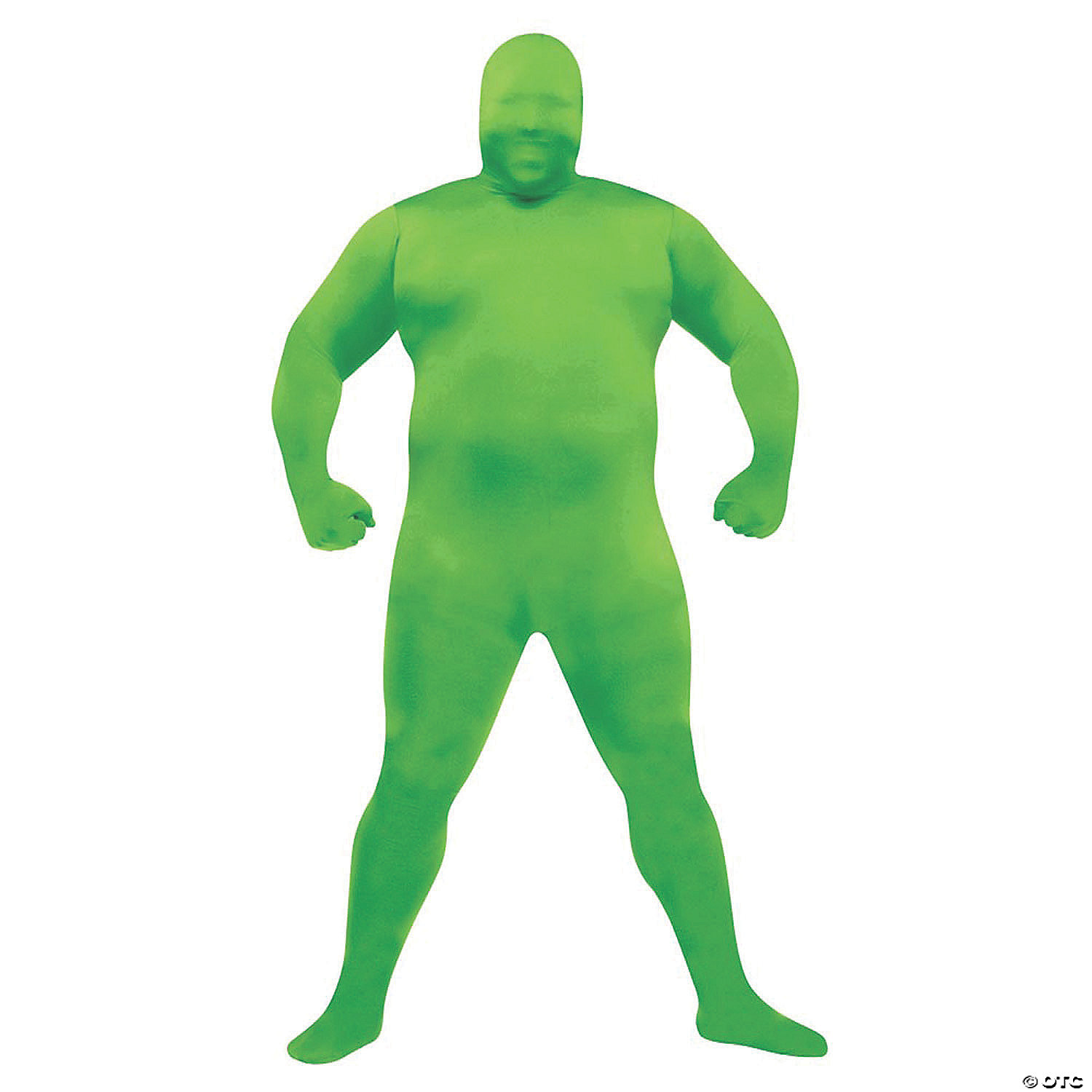 SKIN SUIT GREEN ADULT PLUS - HALLOWEEN