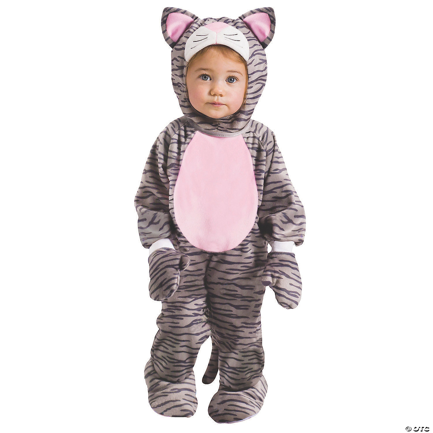 GREY STRIPE KITTEN INF 12M-24M - HALLOWEEN