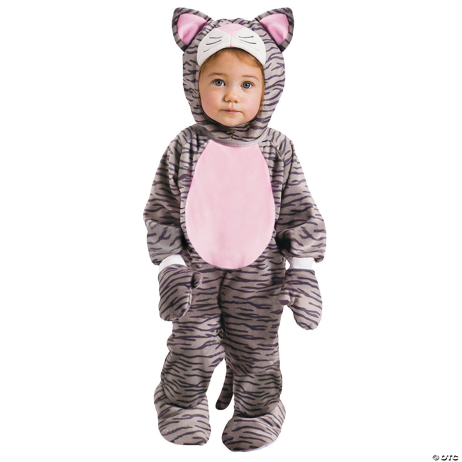 GREY STRIPE KITTEN INF 6M-12M - HALLOWEEN