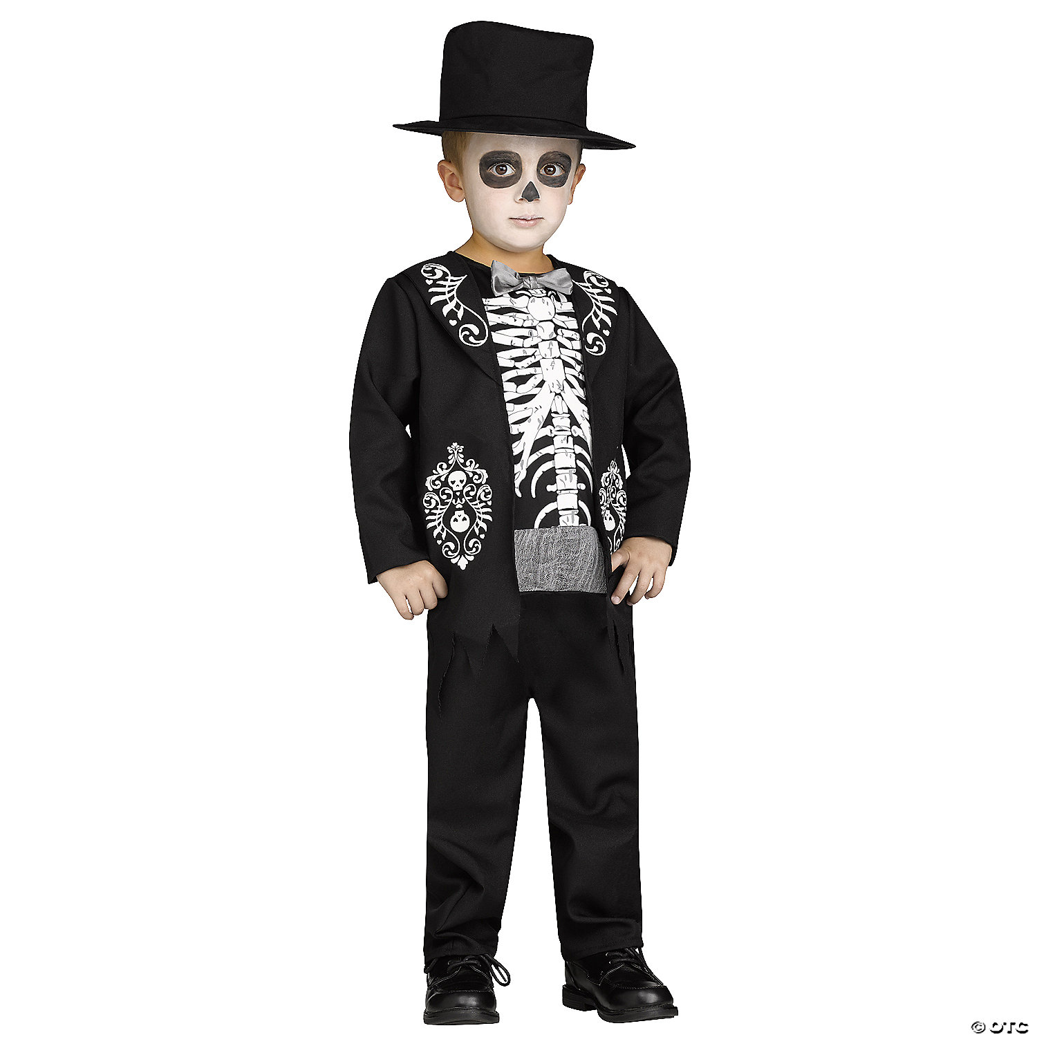 BOY'S SKELETON KING-SIZE 4-6 - HALLOWEEN