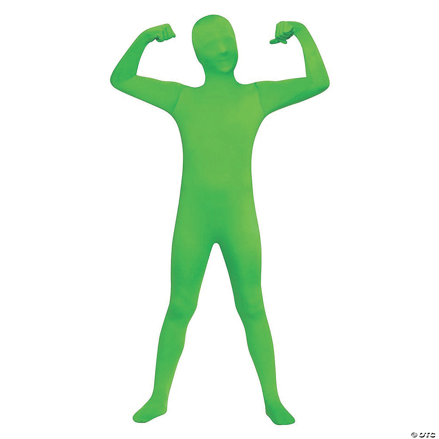 SKIN SUIT GREEN CHILD 12-14 - HALLOWEEN