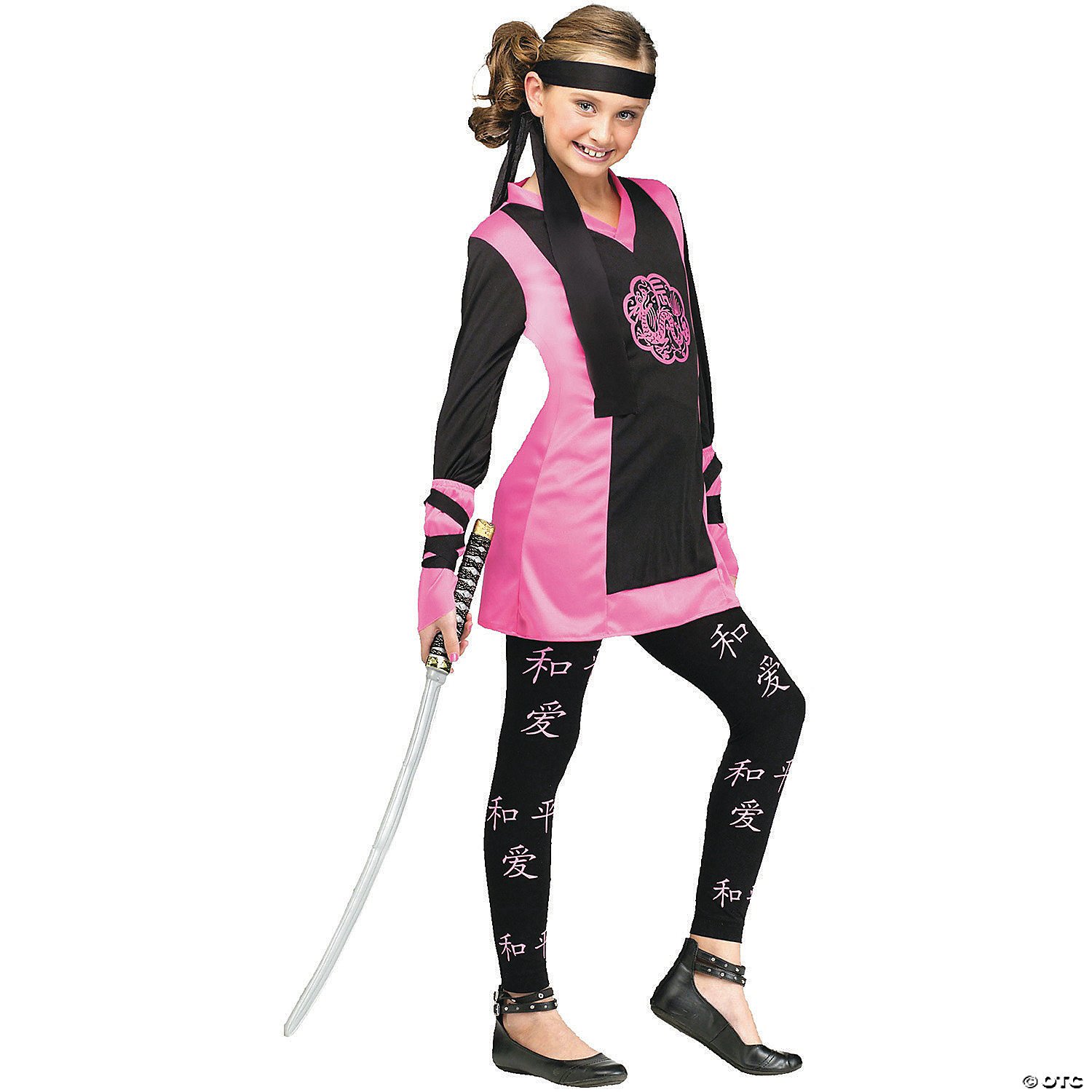 DRAGON NINJA GIRL CH LG 12-14 - HALLOWEEN