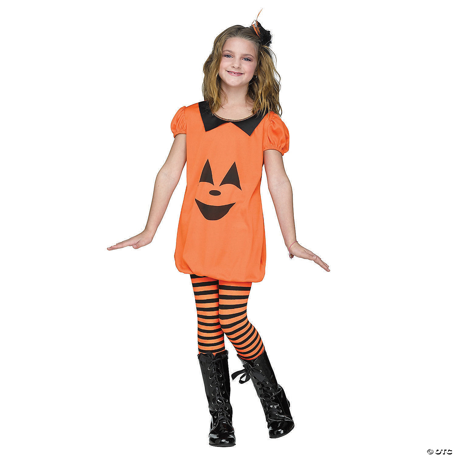 PUMPKIN ROMPER CH SM 4-6 - HALLOWEEN