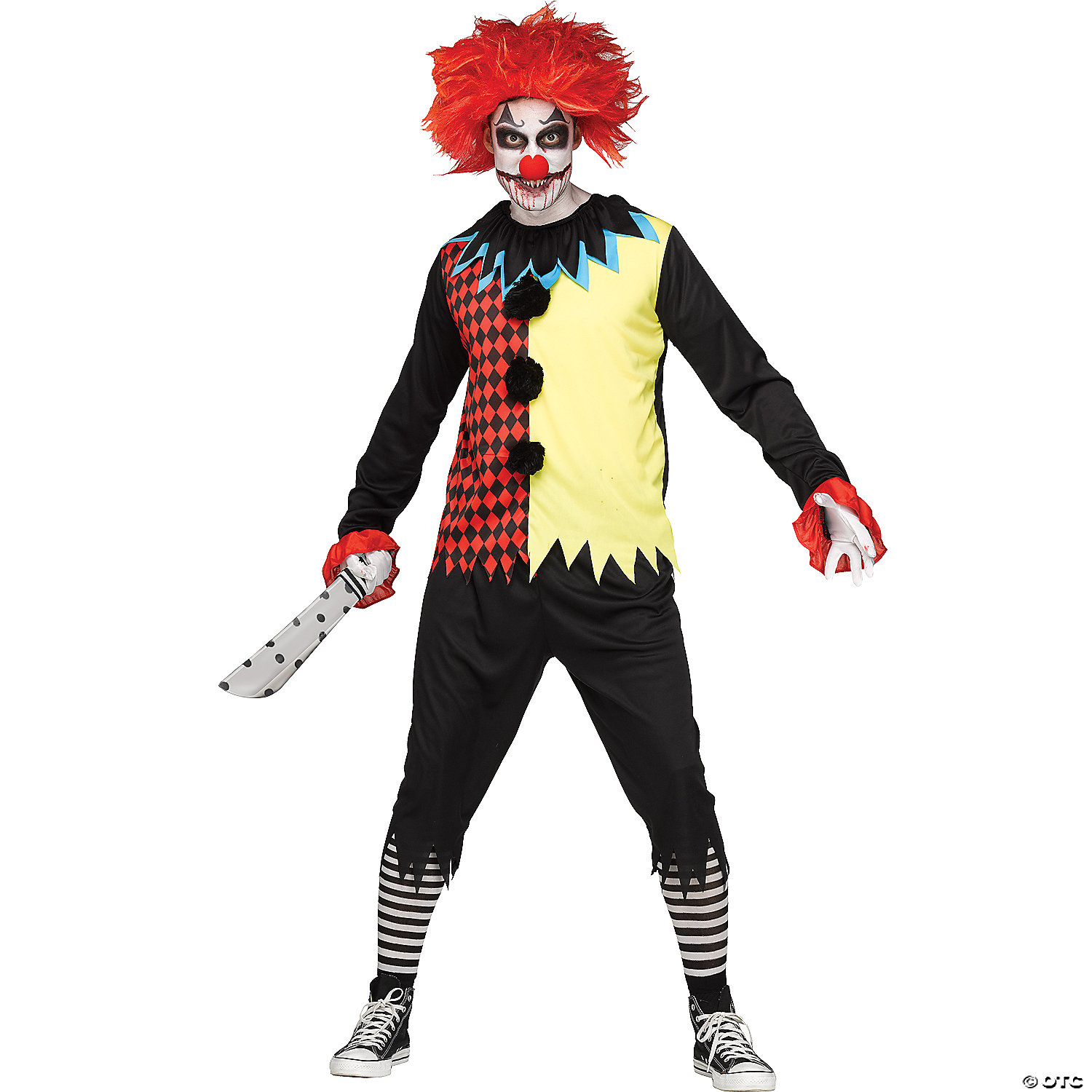 MEN'S FREAKSHOW CLOWN COSTUME - HALLOWEEN