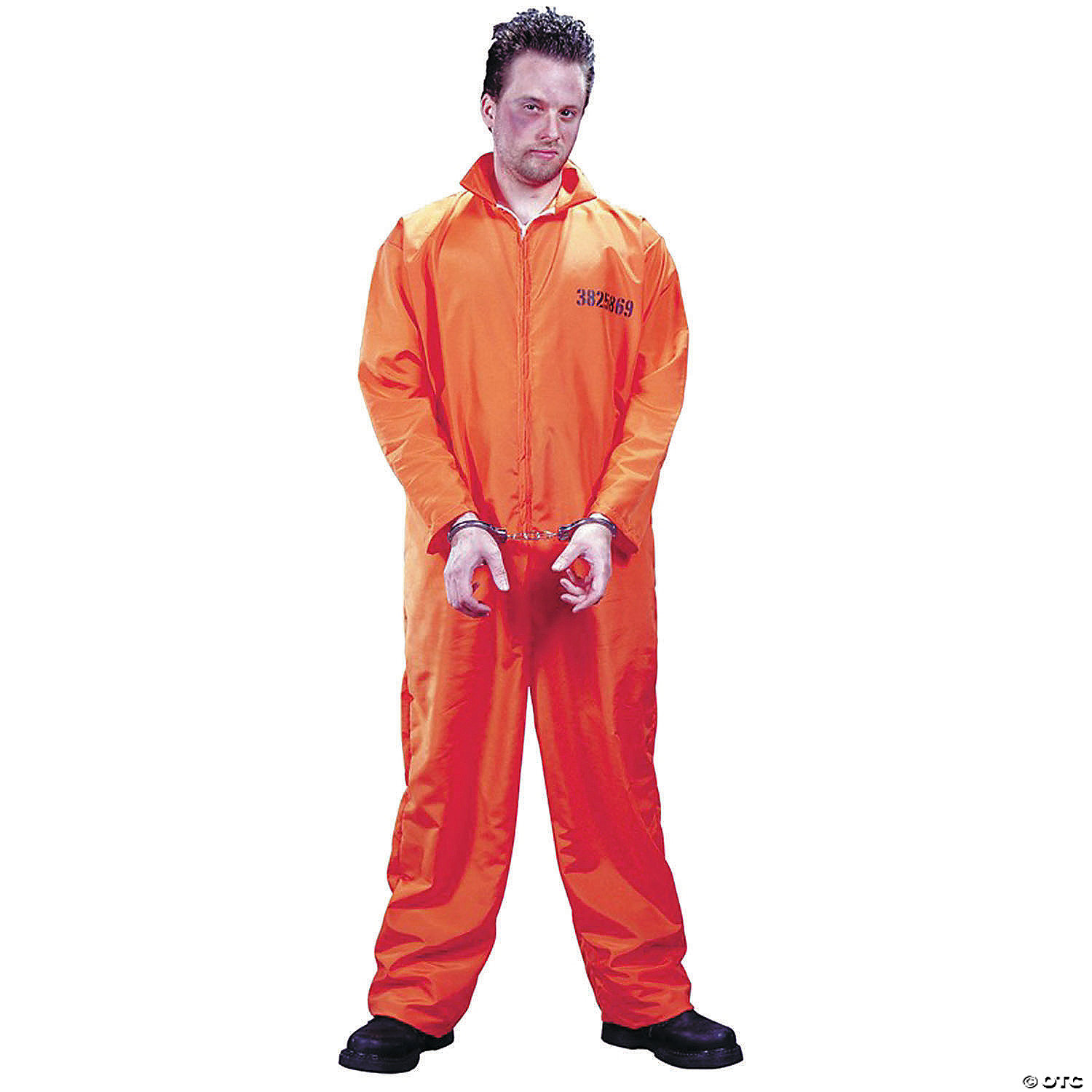 GOT BUSTED JUMPSUIT/ORANGE - HALLOWEEN