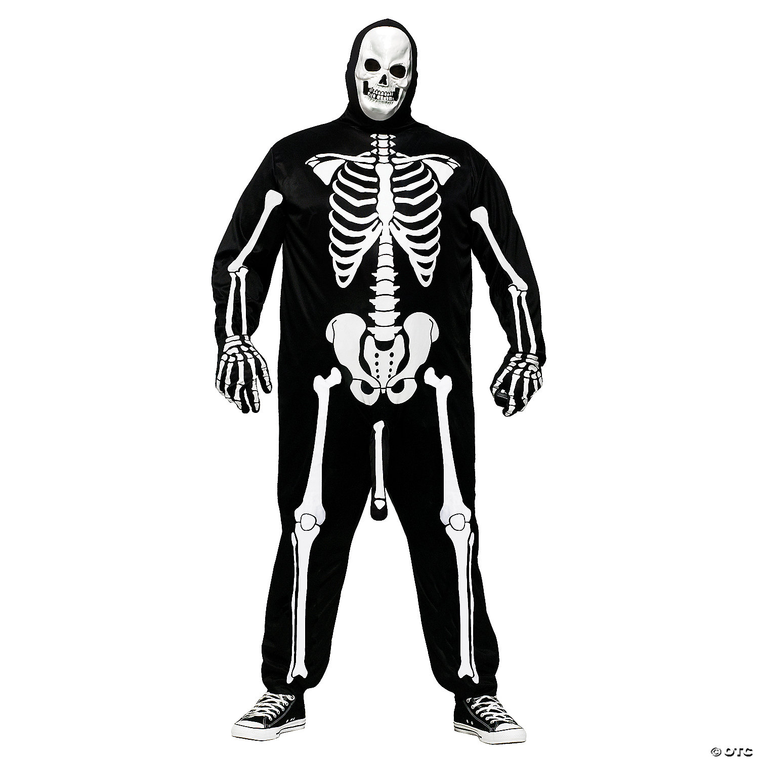 MEN'S SKELEBONER PLUS SIZE COSTUME - HALLOWEEN