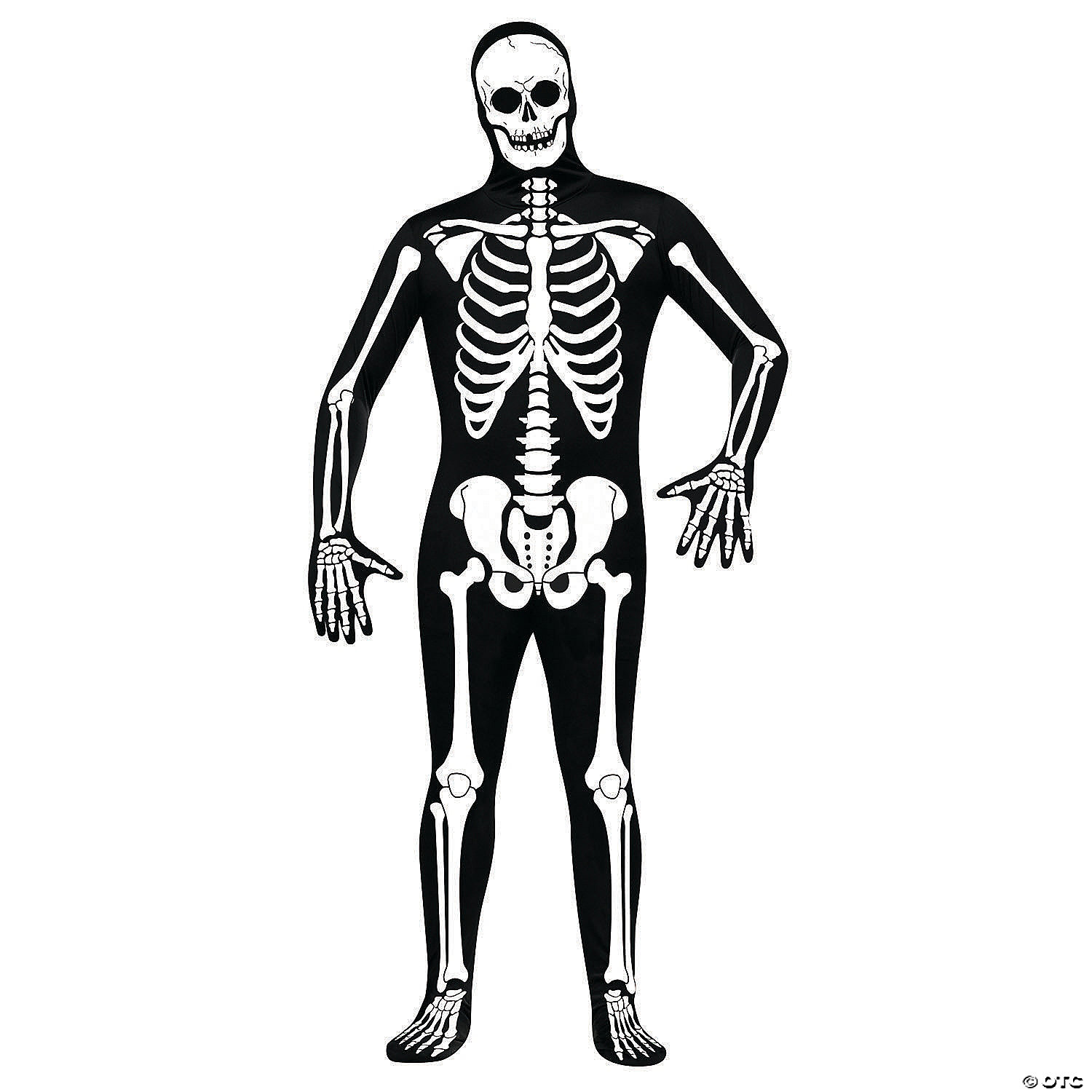 SKIN SUIT SKELETON ADULT STD - HALLOWEEN