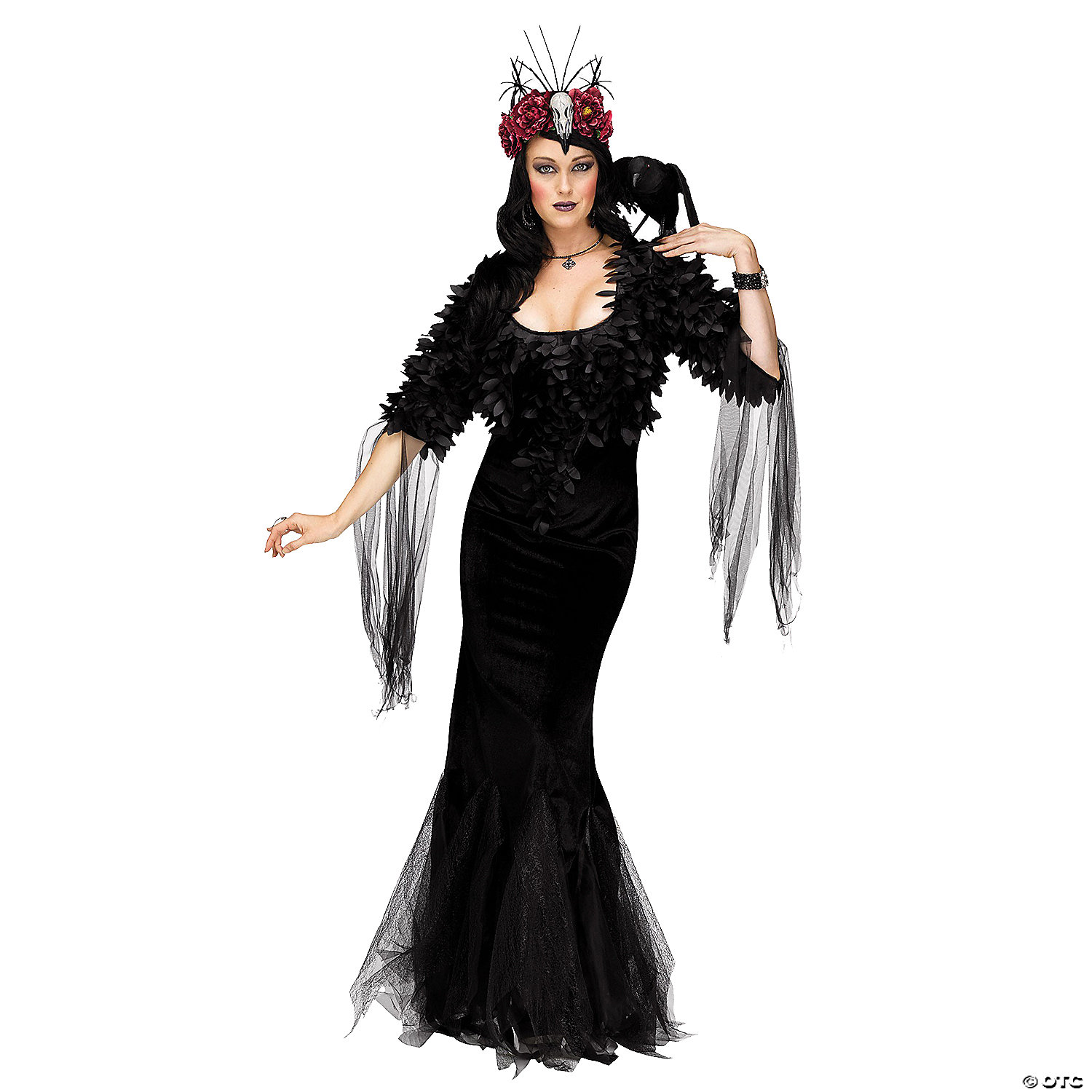 WOMEN'S RAVEN MISTRESS COSTUME - HALLOWEEN