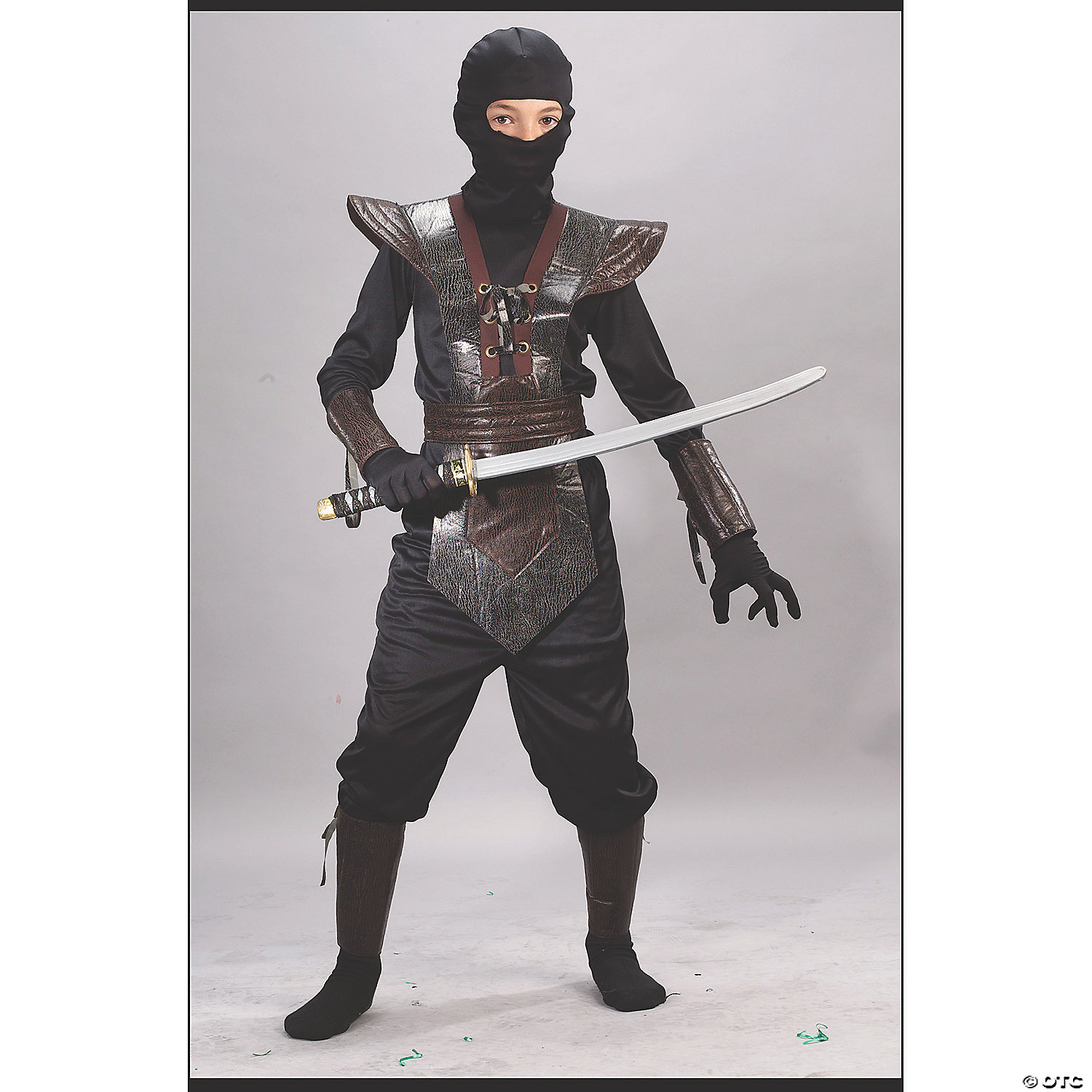 NINJA FIGHTER LEATHER MD CH BLACK - HALLOWEEN