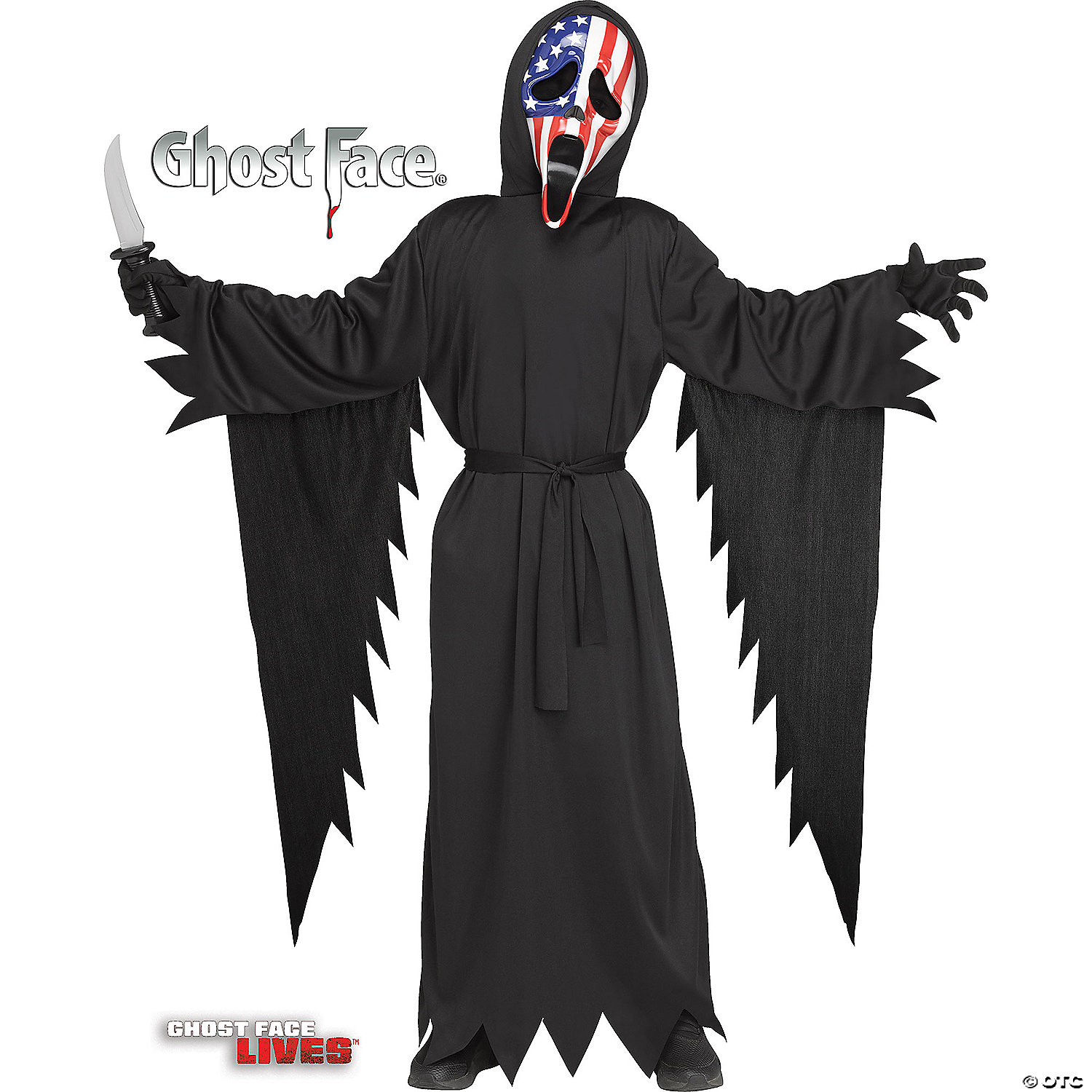 CHILD GHOST FACE PATRIOTIC MD - HALLOWEEN