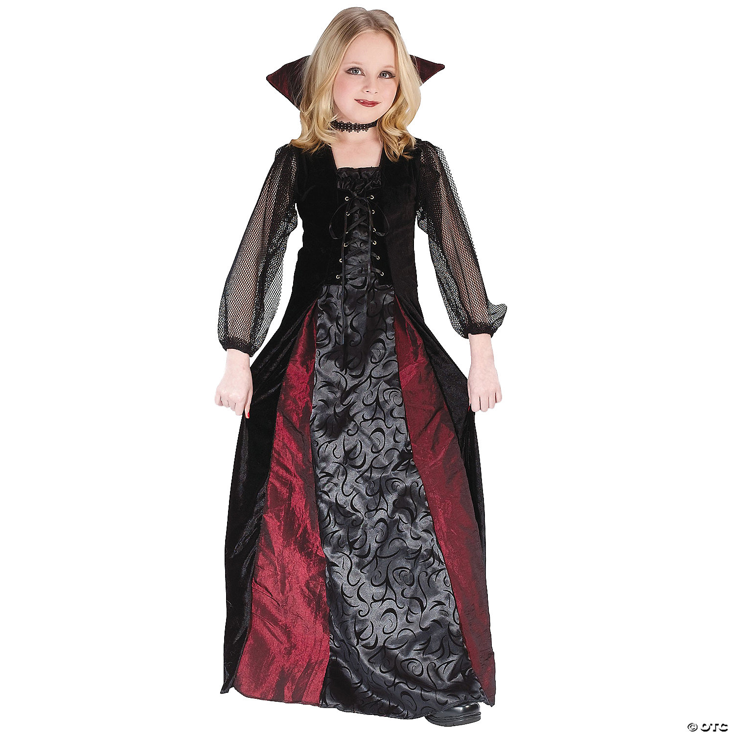 GIRL'S GOTHIC MAIDEN VAMPIRE-MD - HALLOWEEN