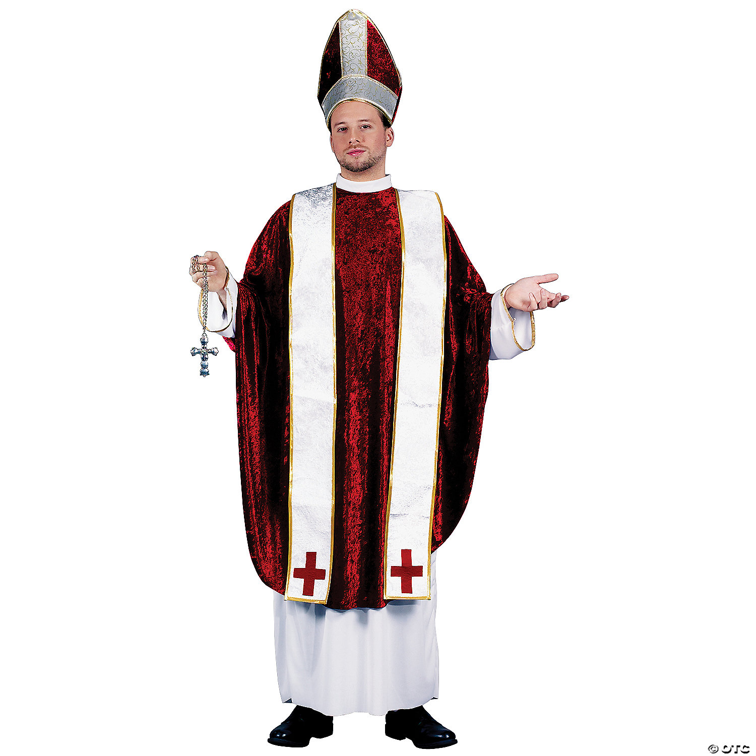 MEN'S CARDINAL ADULT COSTUME - CHRISTMAS