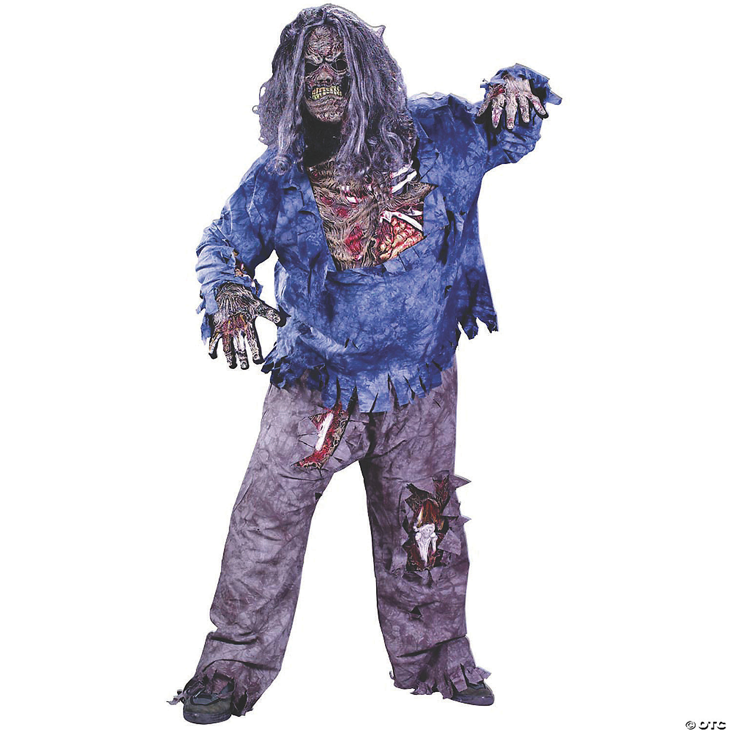 ZOMBIE COSTUME PLUS SIZE - HALLOWEEN