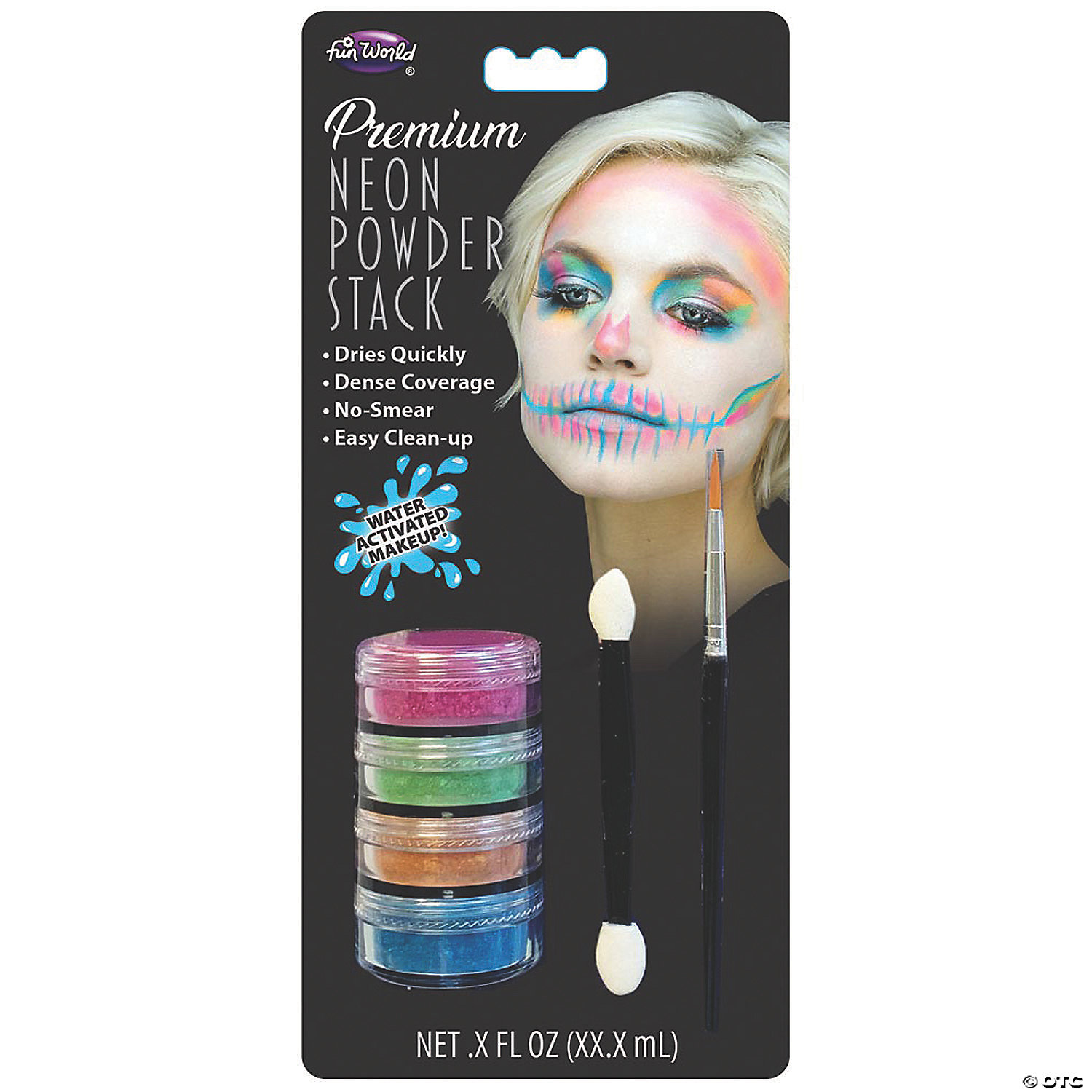 NEON WATER-ACTIVATED MAKEUP STACKS - HALLOWEEN