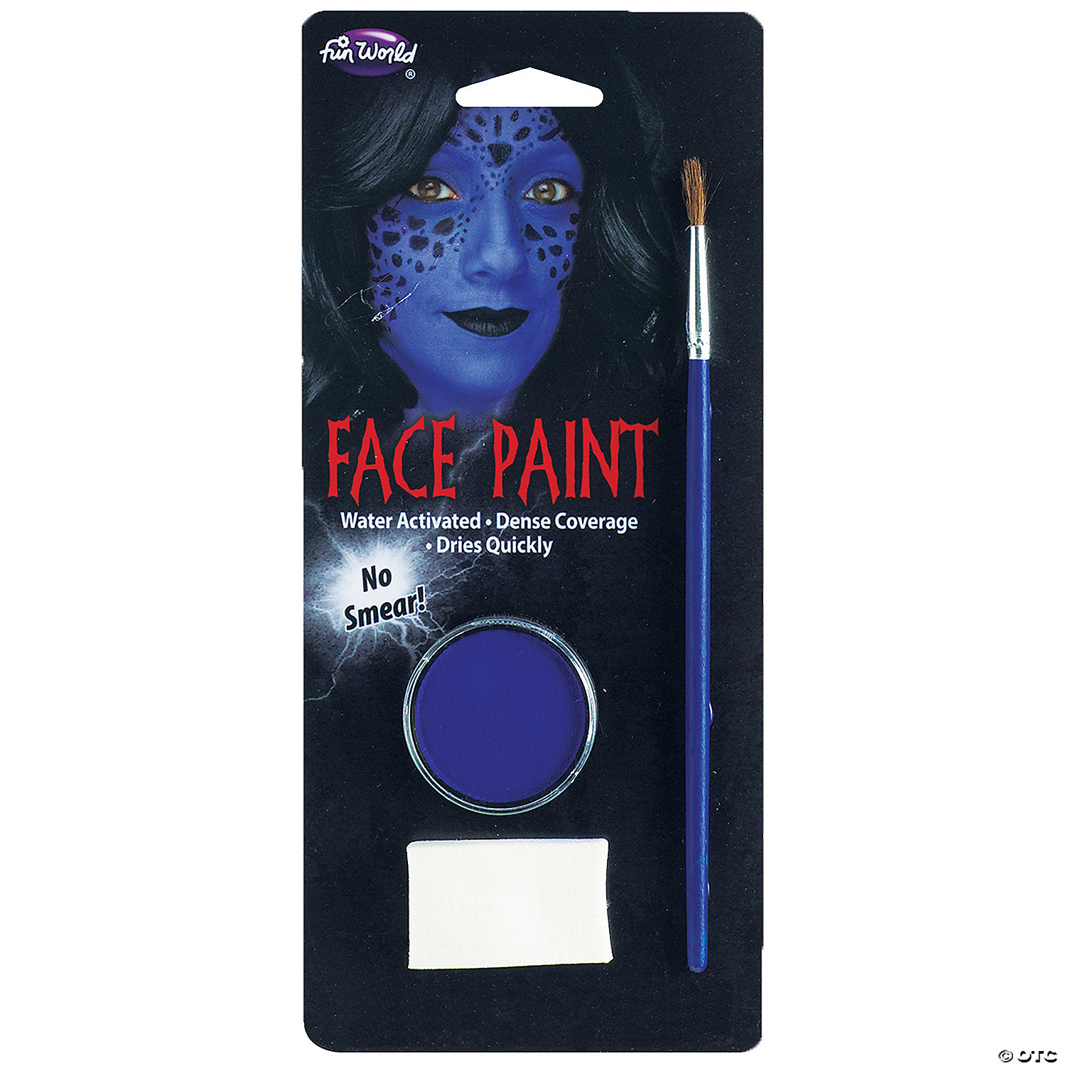 WATER ACTIVATED FACE PAINT-BLUE - HALLOWEEN