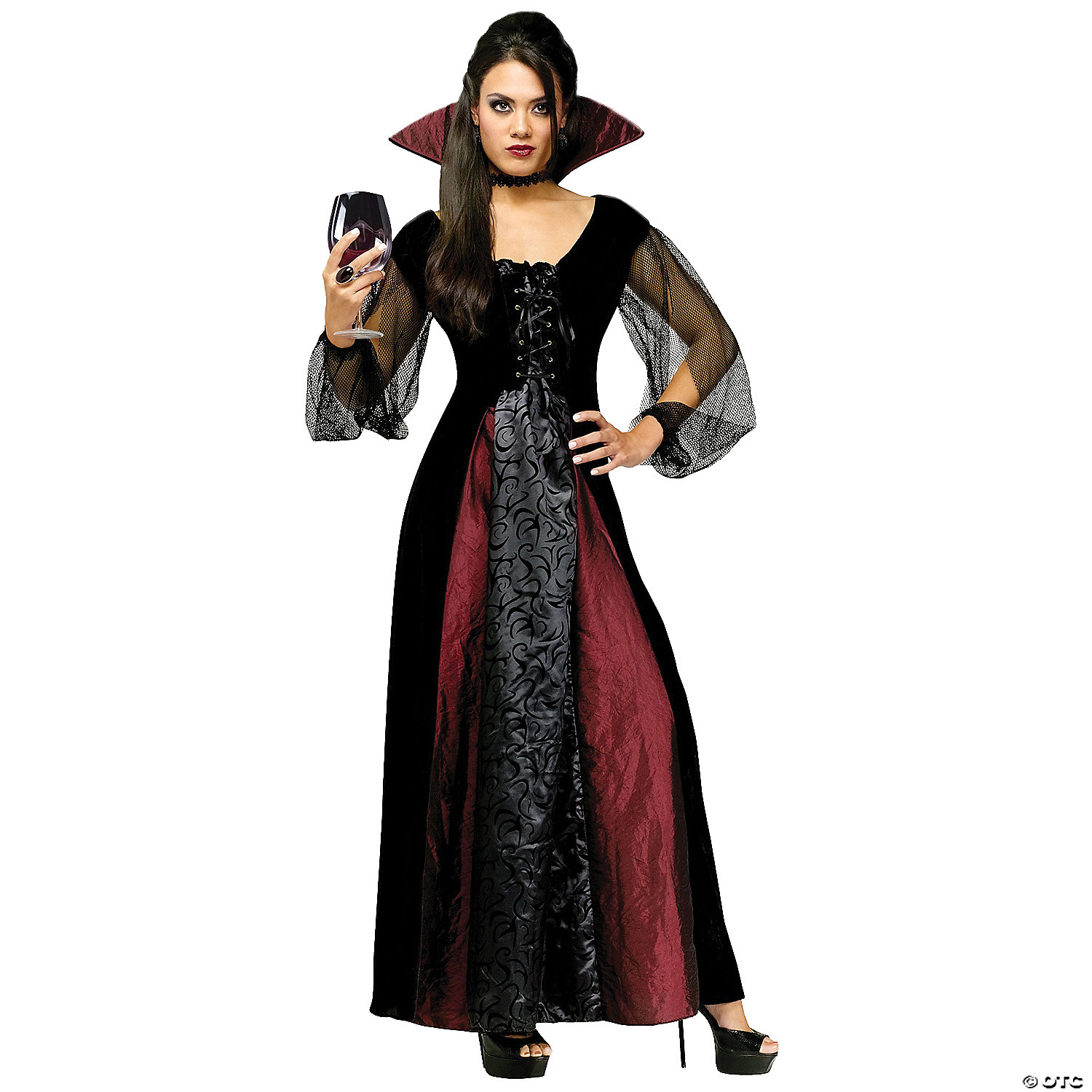 WOMEN'S GOTH VAMPIRE COSTUME - HALLOWEEN