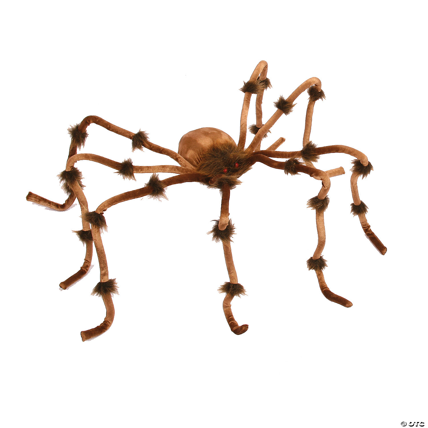 20" BROWN SPIDER DECORATION - HALLOWEEN