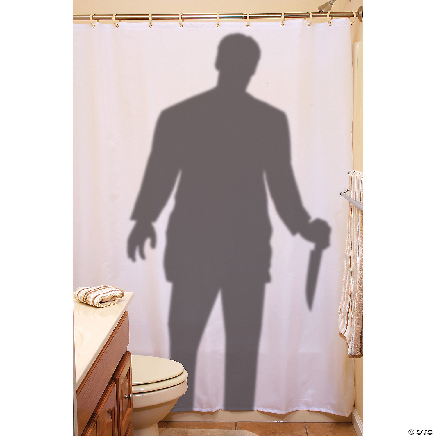 BLOODY OR STALKER SHOWER CURTAIN - HALLOWEEN