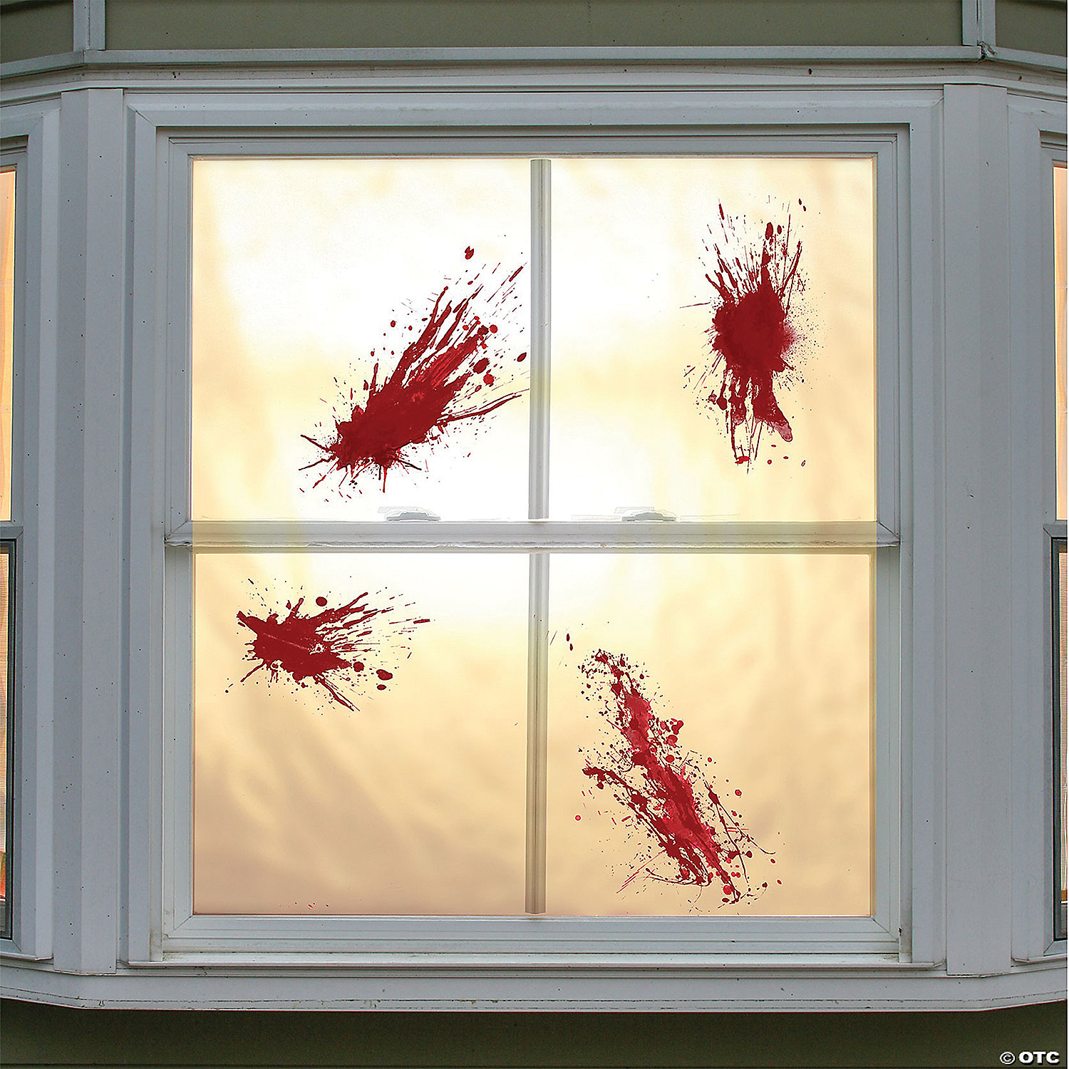 WINDOW CLING BLOODY SPLATS - HALLOWEEN