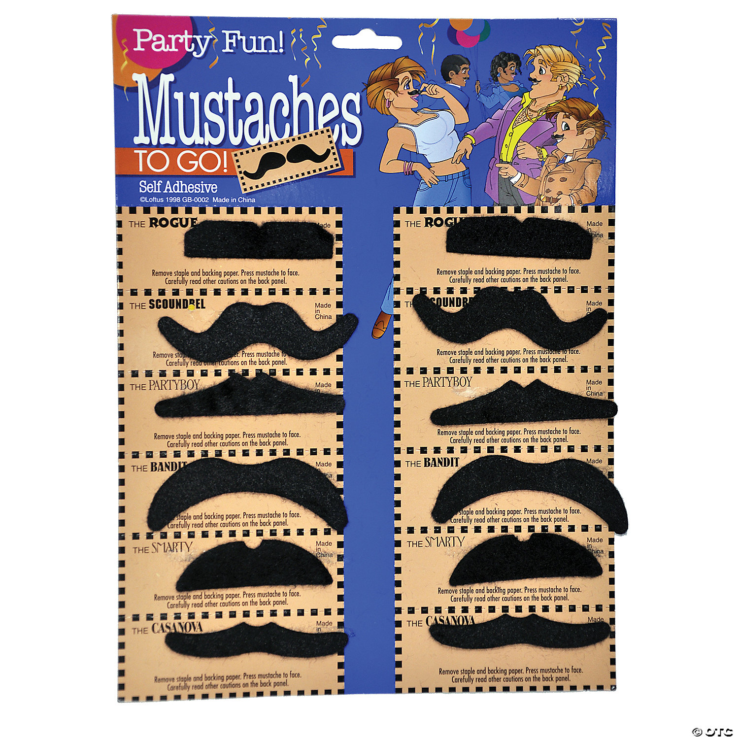 ASSORTED MUSTACHES - HALLOWEEN