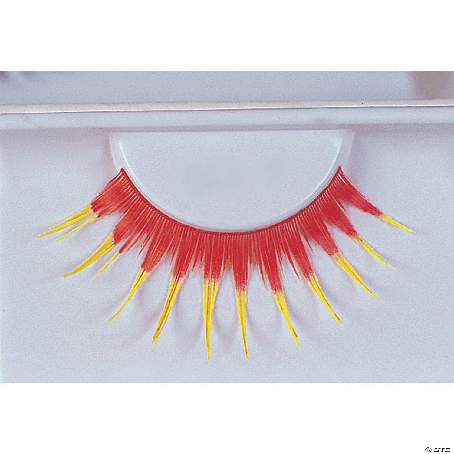 EYELASHES RED WITH YELLOW - HALLOWEEN