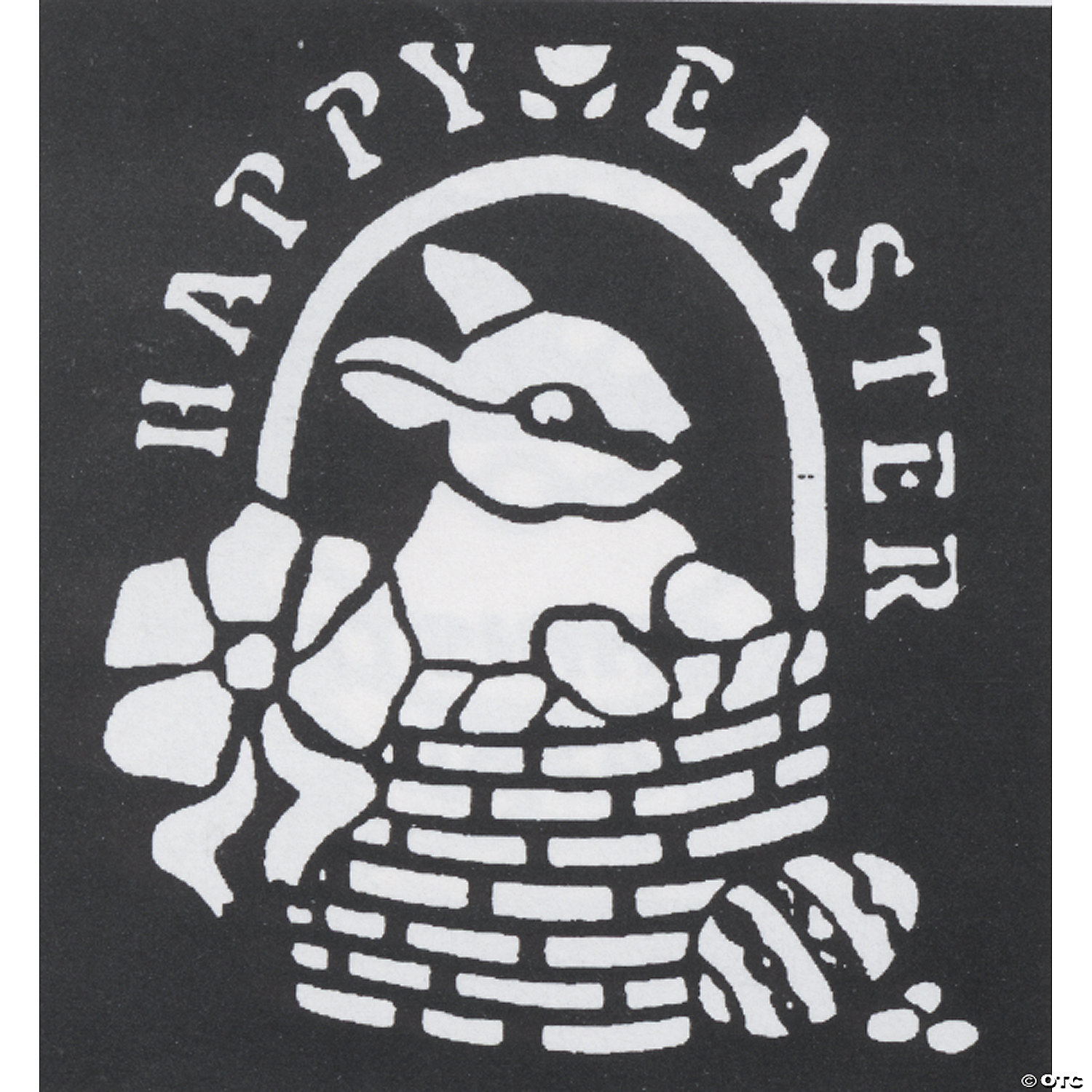 HAPPY EASTER BRASS STENCIL - HALLOWEEN