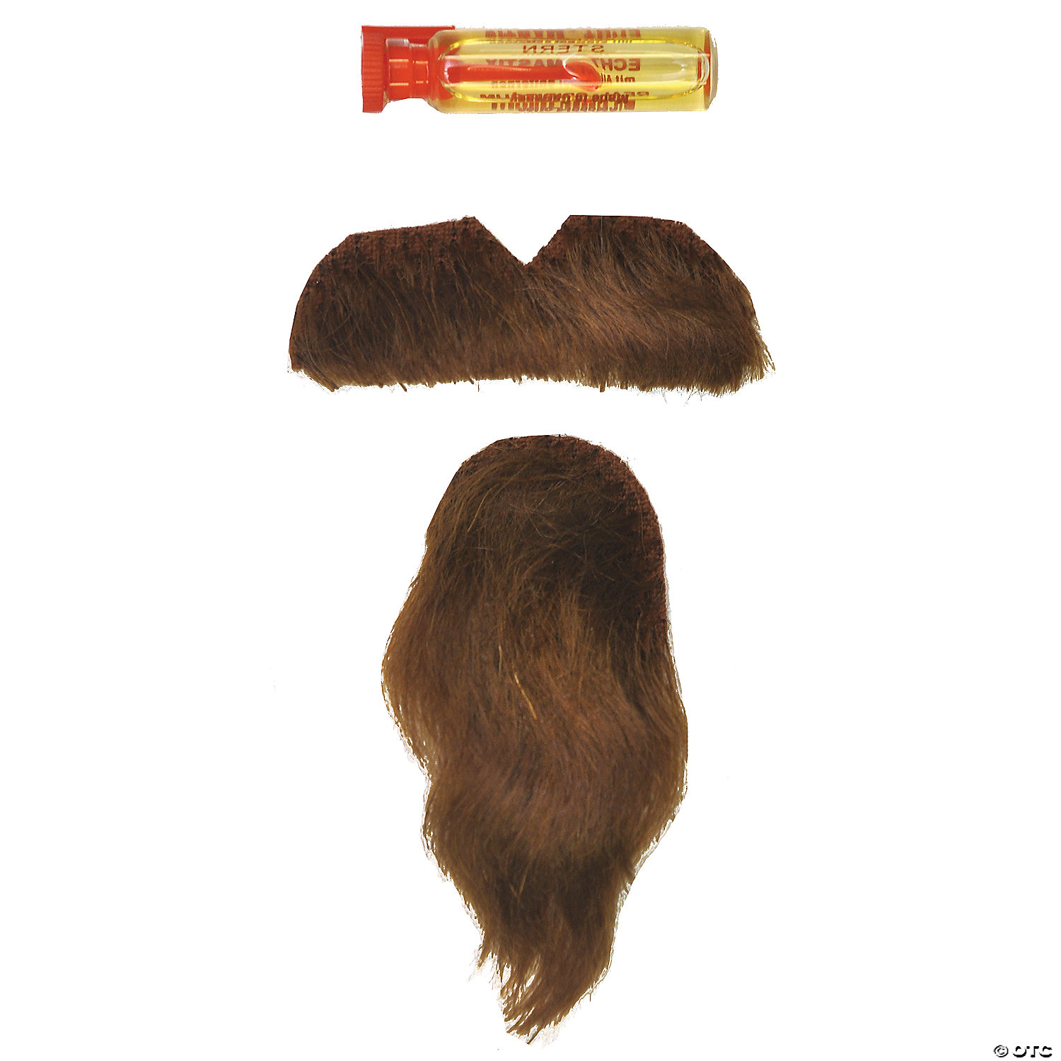 MUSTACHE AND GOATEE SET-BROWN - HALLOWEEN