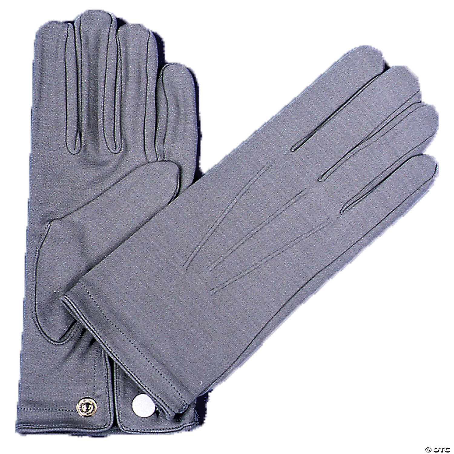 MENS GRAY NYLON GLOVES - HALLOWEEN