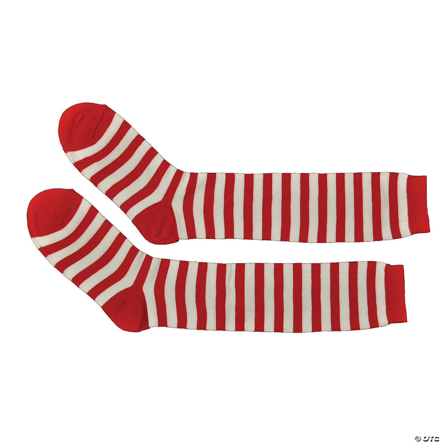 RED AND WHITE STRIPED SOCKS - CHRISTMAS