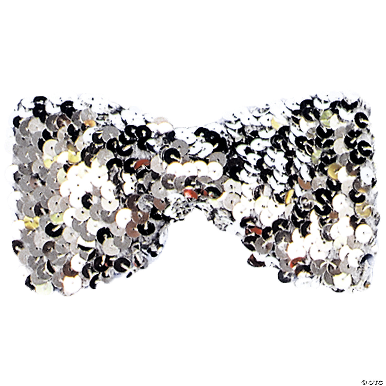 SEQUIN BOW TIE-SILVER - NEW YEAR'S