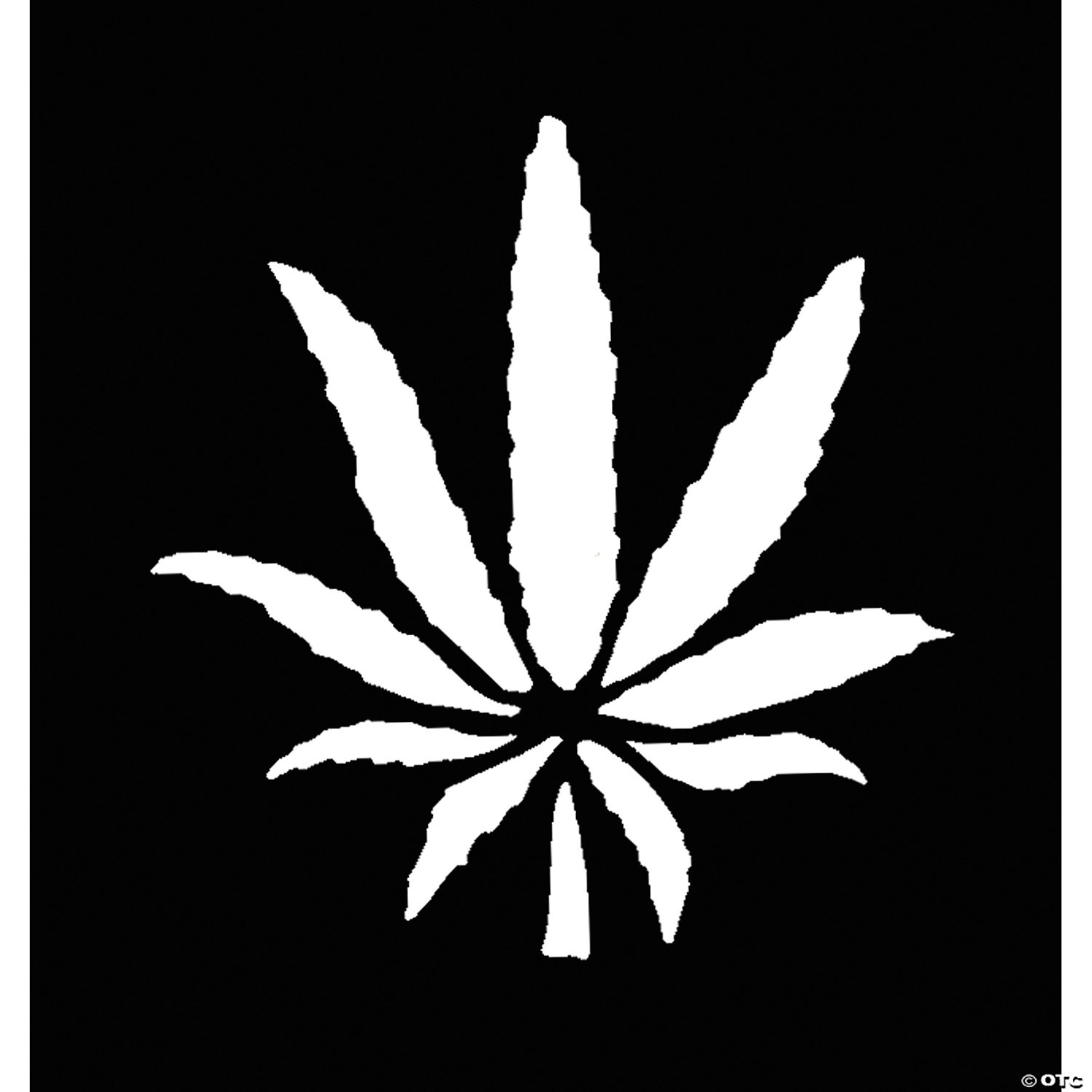 WEED PLANT BRASS STENCIL - HALLOWEEN