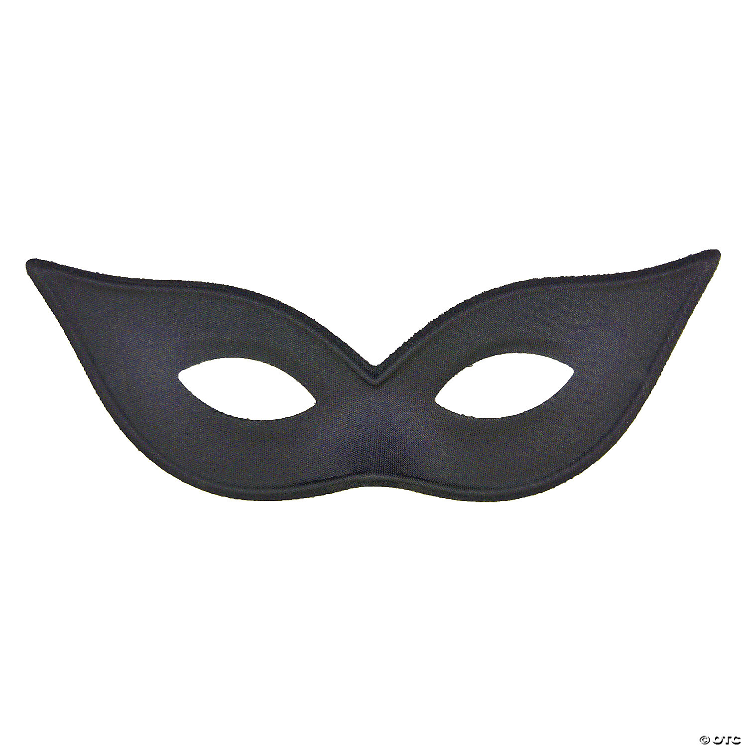 SATIN HARLEQUIN MASK-BLACK - HALLOWEEN