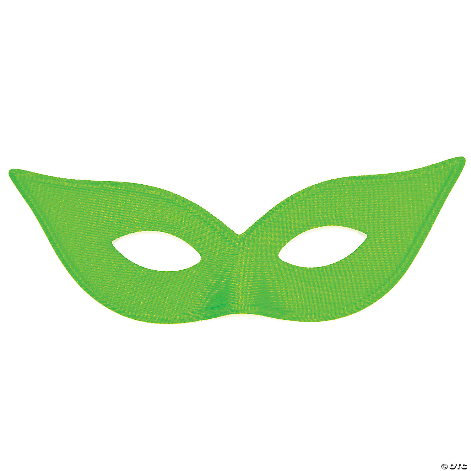 SATIN HARLEQUIN MASK-GREEN - HALLOWEEN