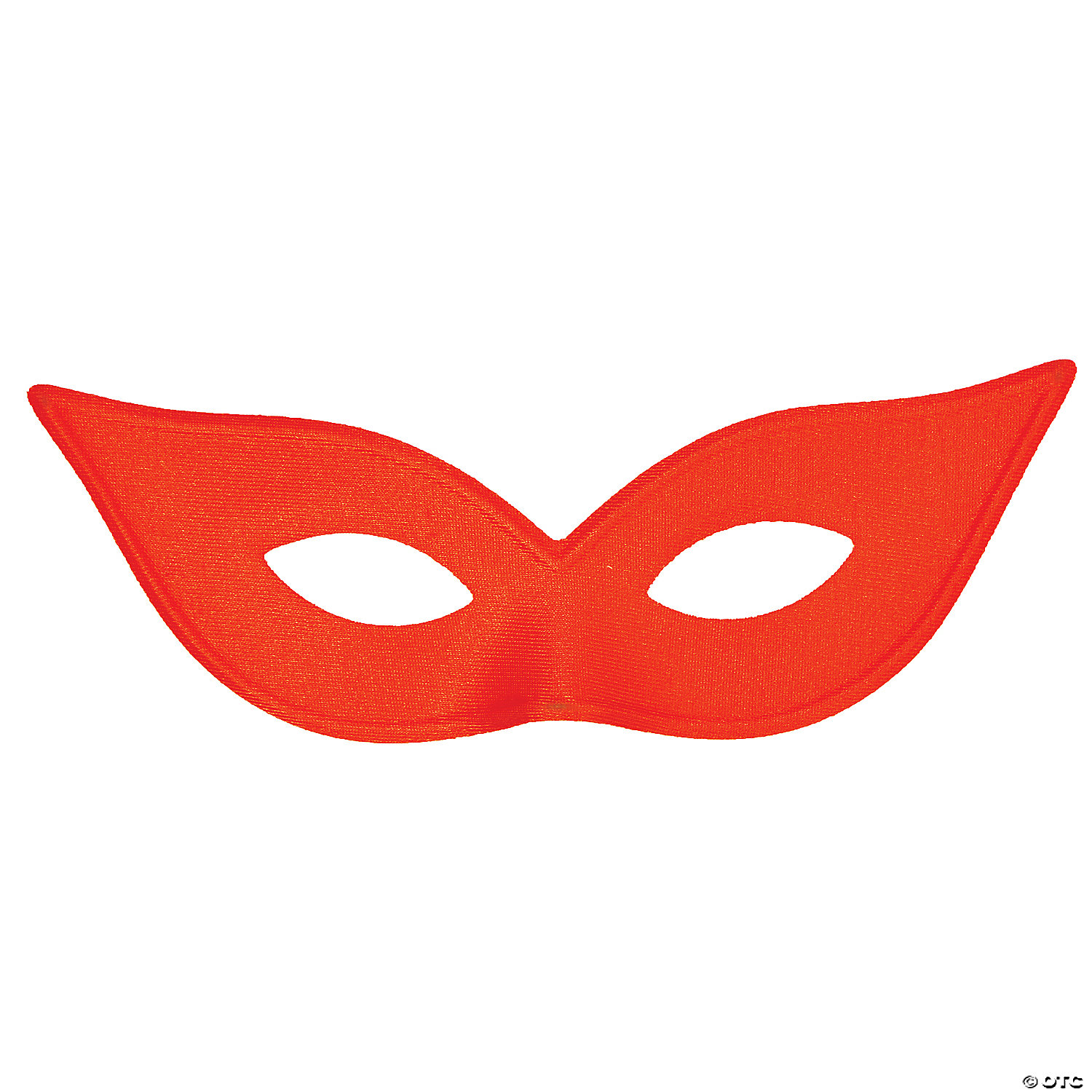 SATIN HARLEQUIN MASK-RED - HALLOWEEN