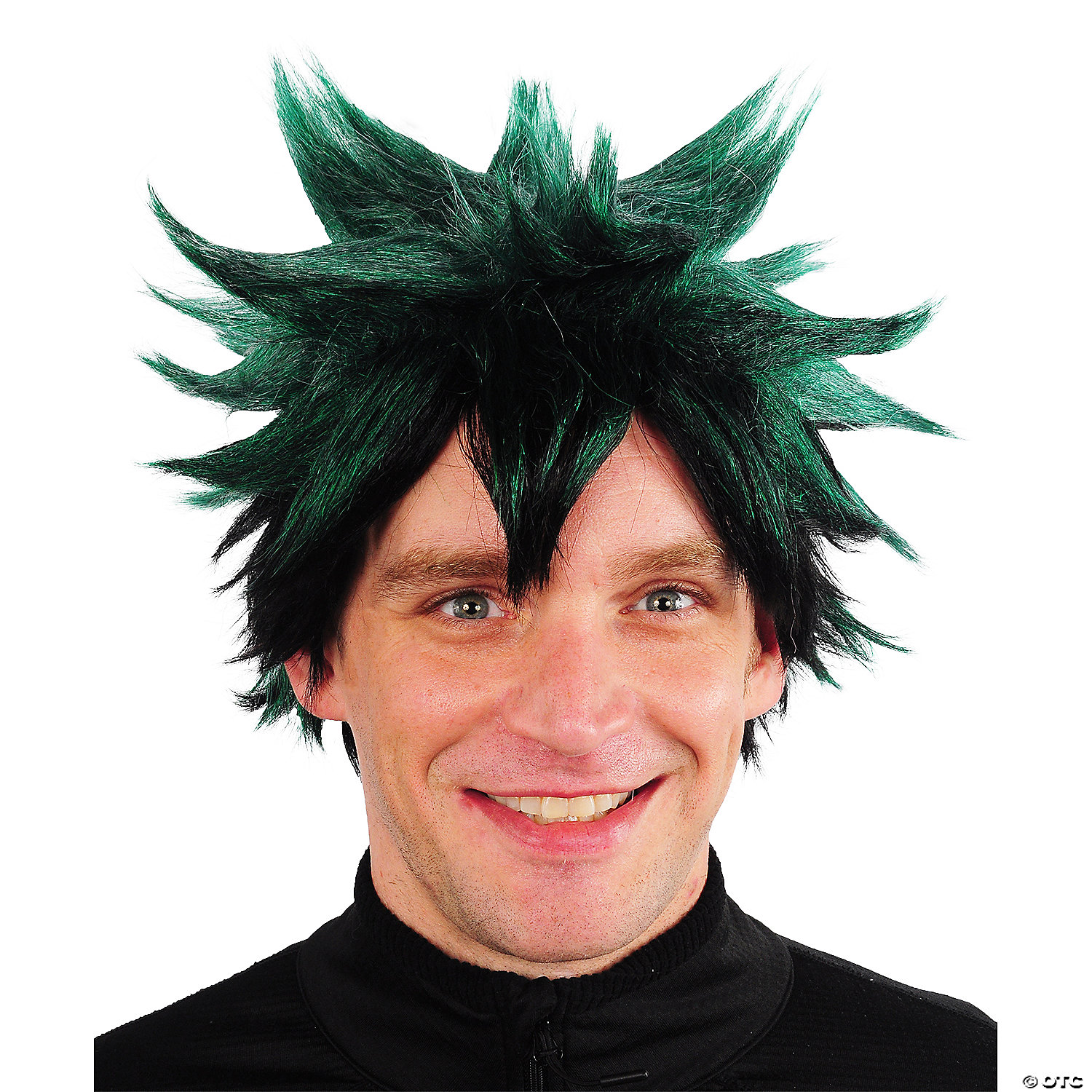 ANIME SPIKE GREEN WIG - HALLOWEEN